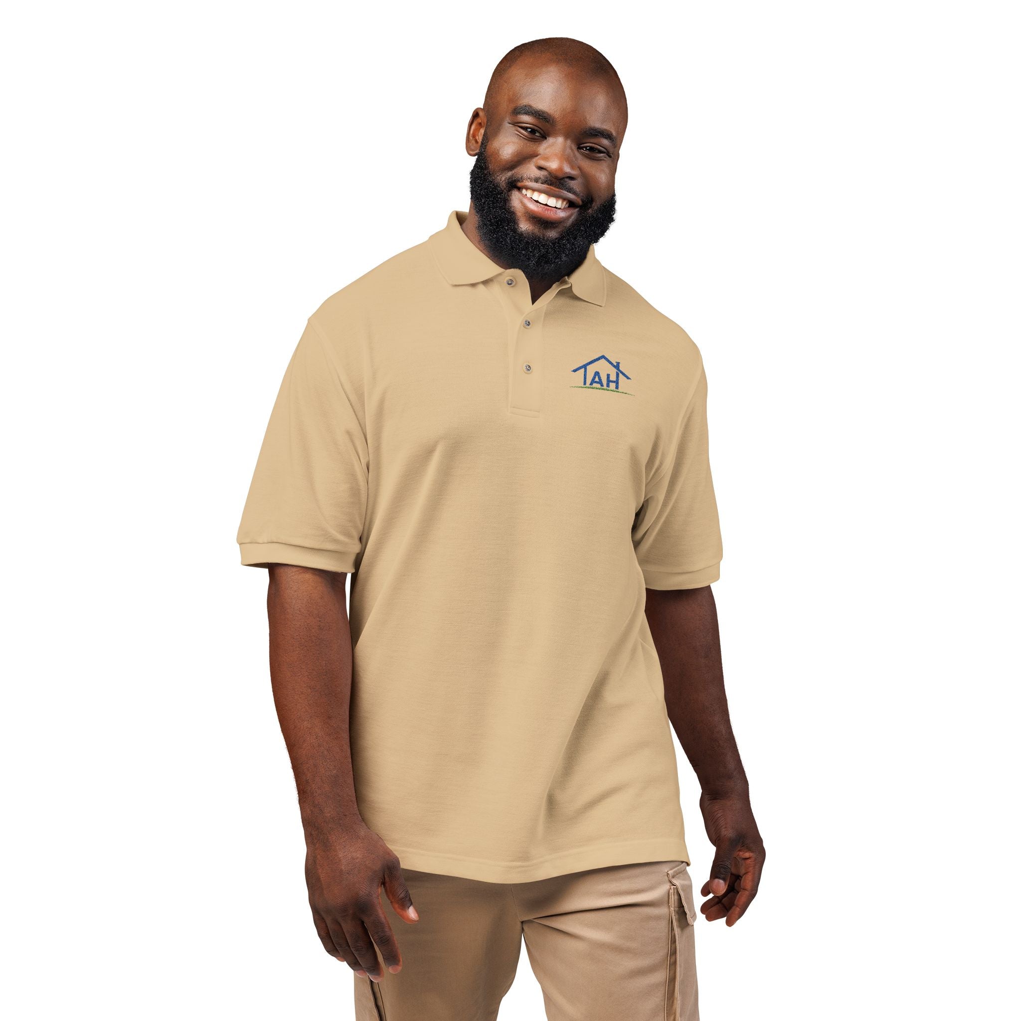 Embroidered 'TAH' House Logo Polo
