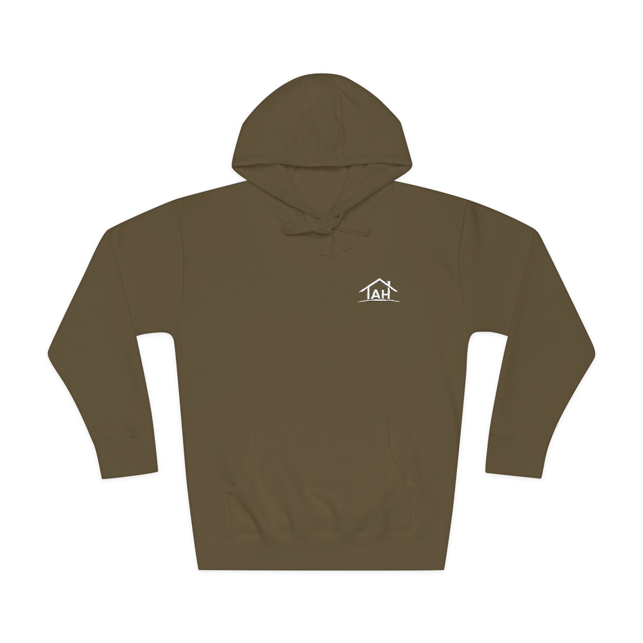 TAH -Cozy Unisex Fleece Hoodie - White logo