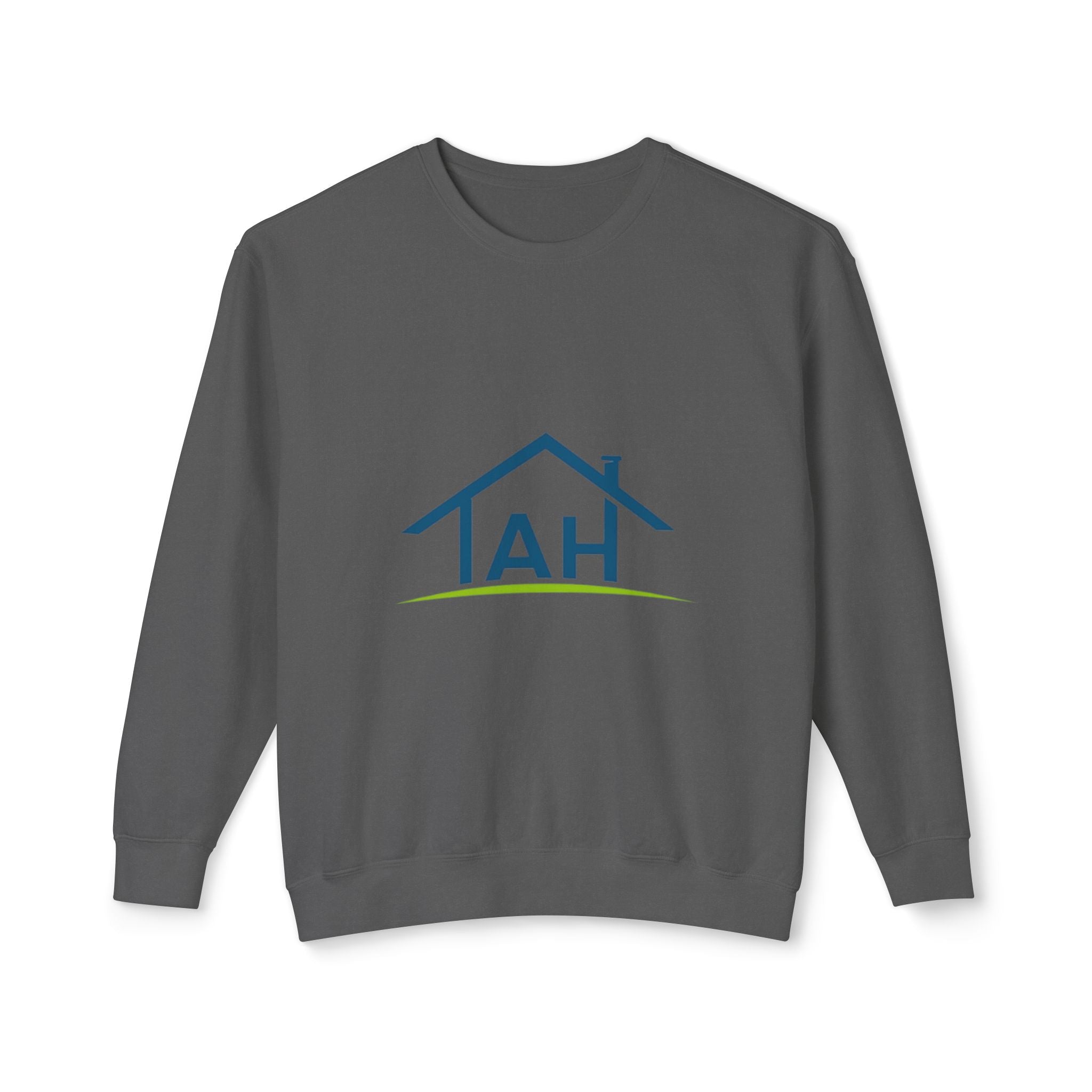TAH- Cozy Unisex Lightweight Crewneck Sweatshirt- TEAL LOGO