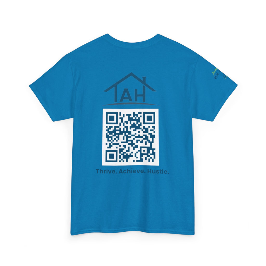 Built Different | Built At TAH  T-Shirt | Built at TAH, QR Code Back