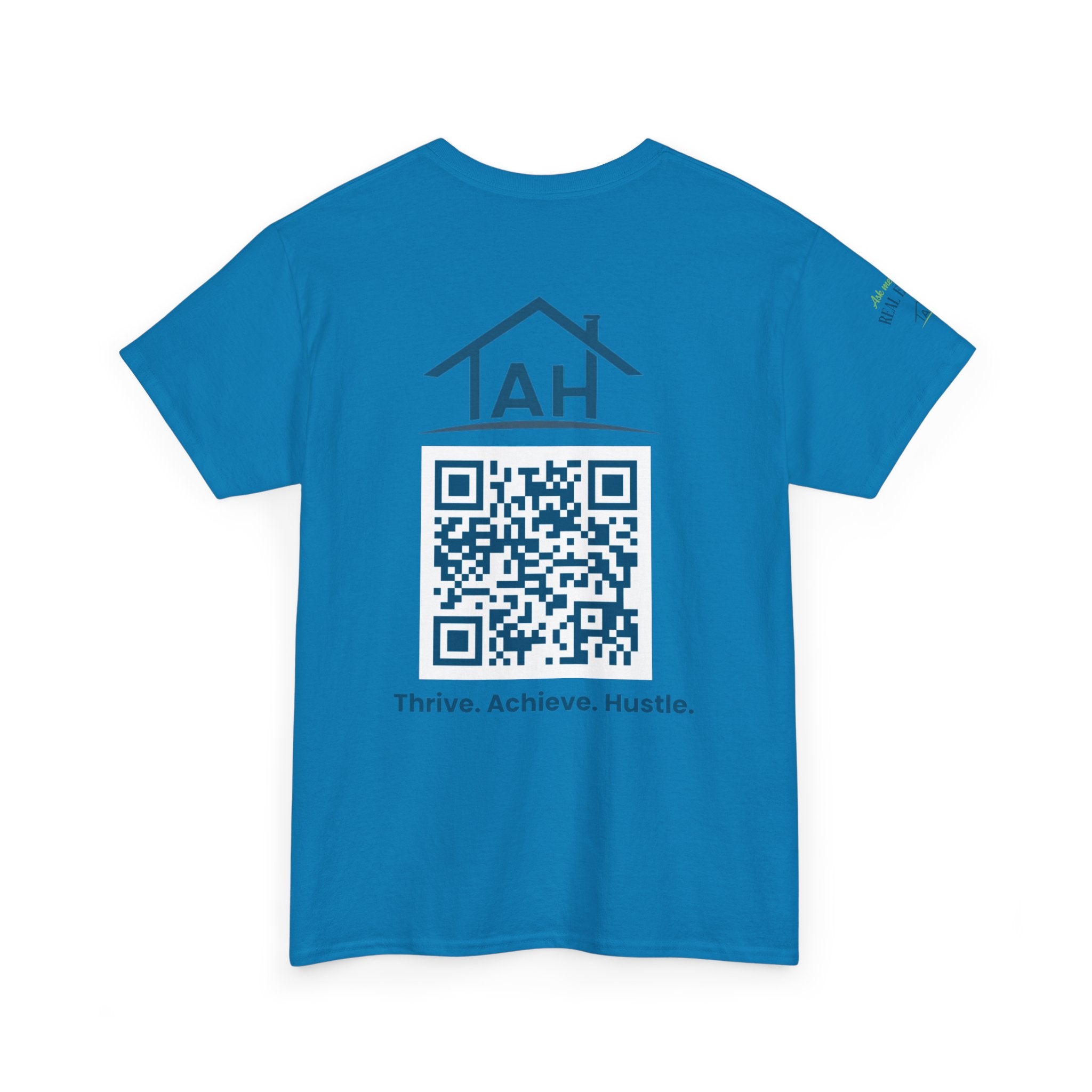 Built Different | Built At TAH  T-Shirt | Built at TAH, QR Code Back