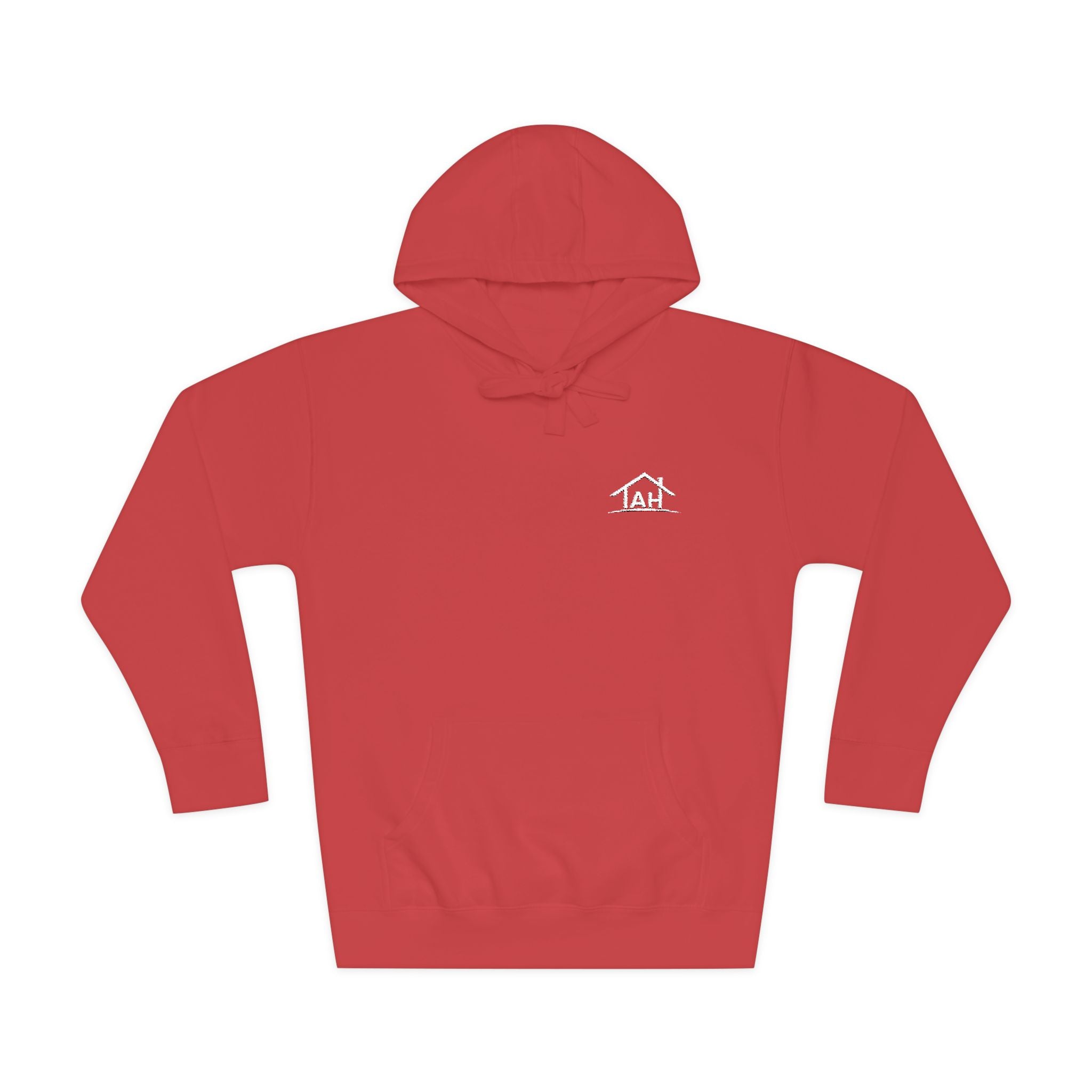 TAH -Cozy Unisex Fleece Hoodie - White logo
