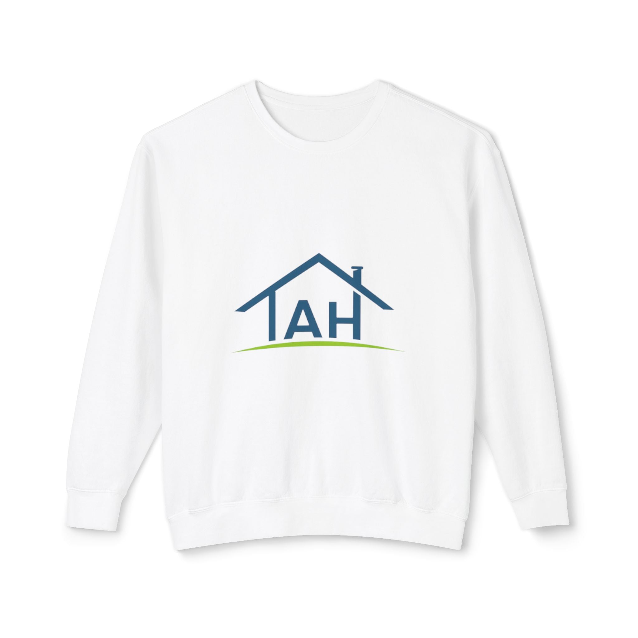 TAH- Cozy Unisex Lightweight Crewneck Sweatshirt- TEAL LOGO