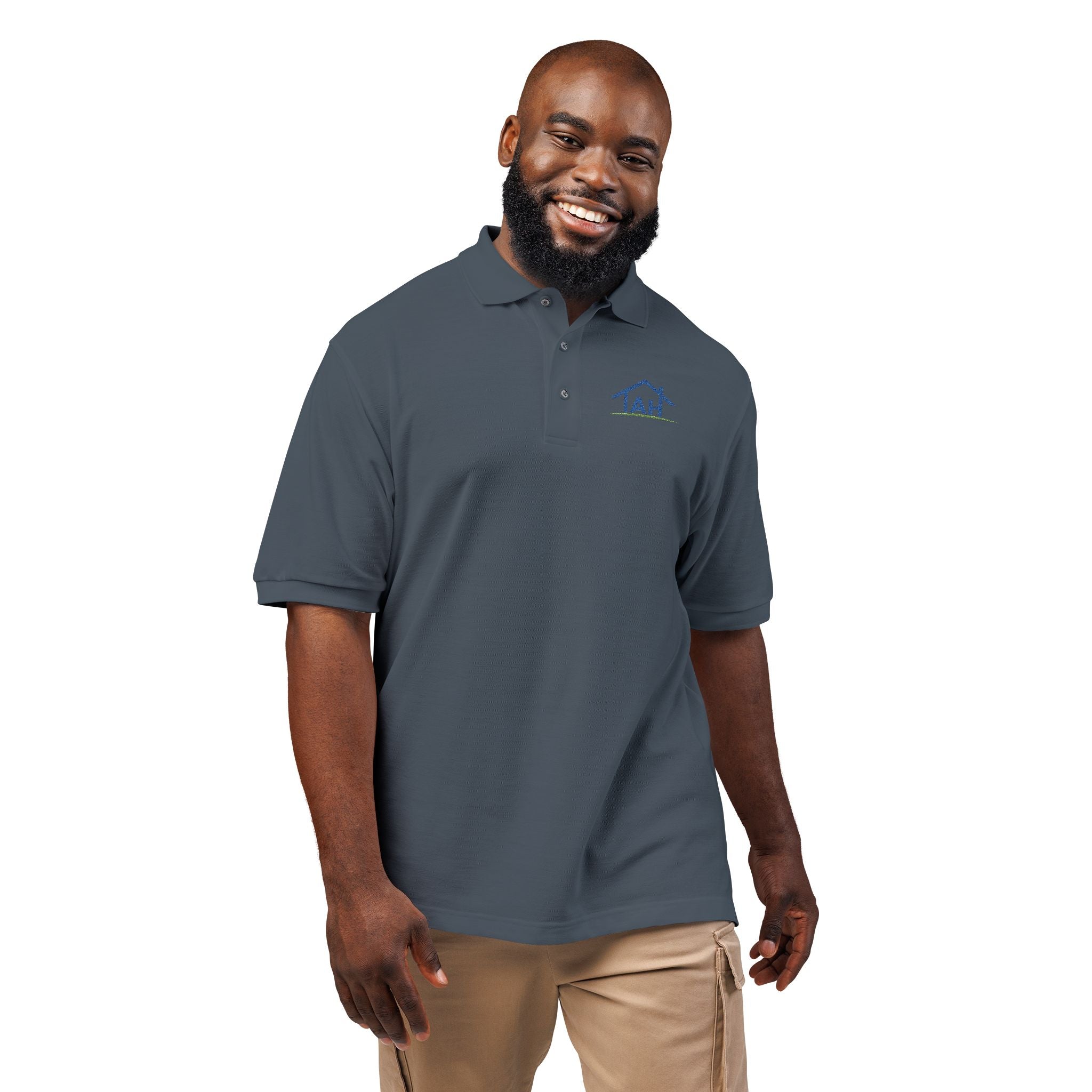 Embroidered 'TAH' House Logo Polo