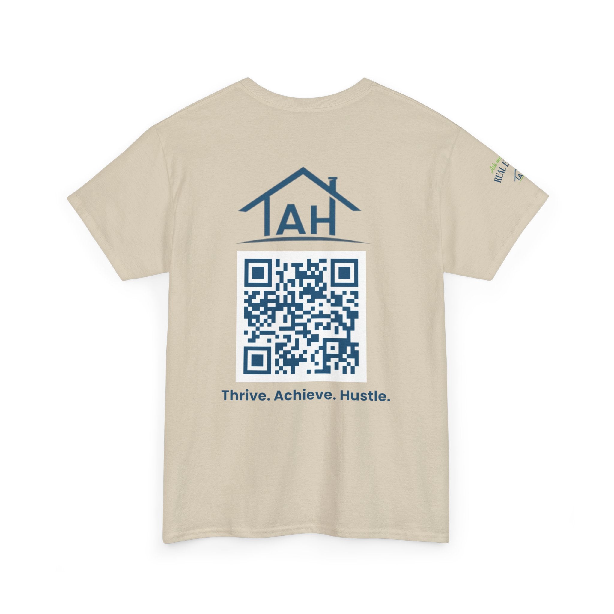 Built Different | Built At TAH  T-Shirt | Built at TAH, QR Code Back