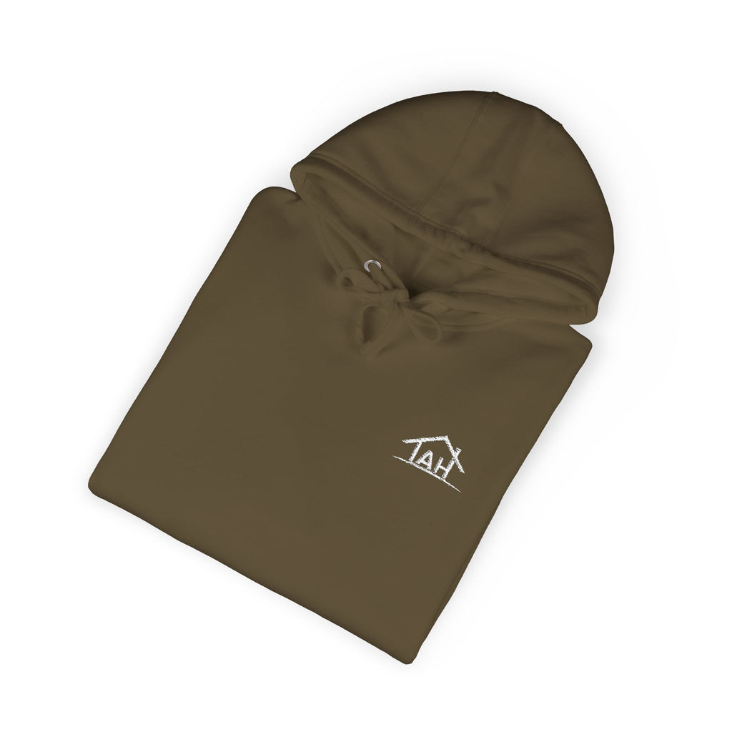 TAH -Cozy Unisex Fleece Hoodie - White logo