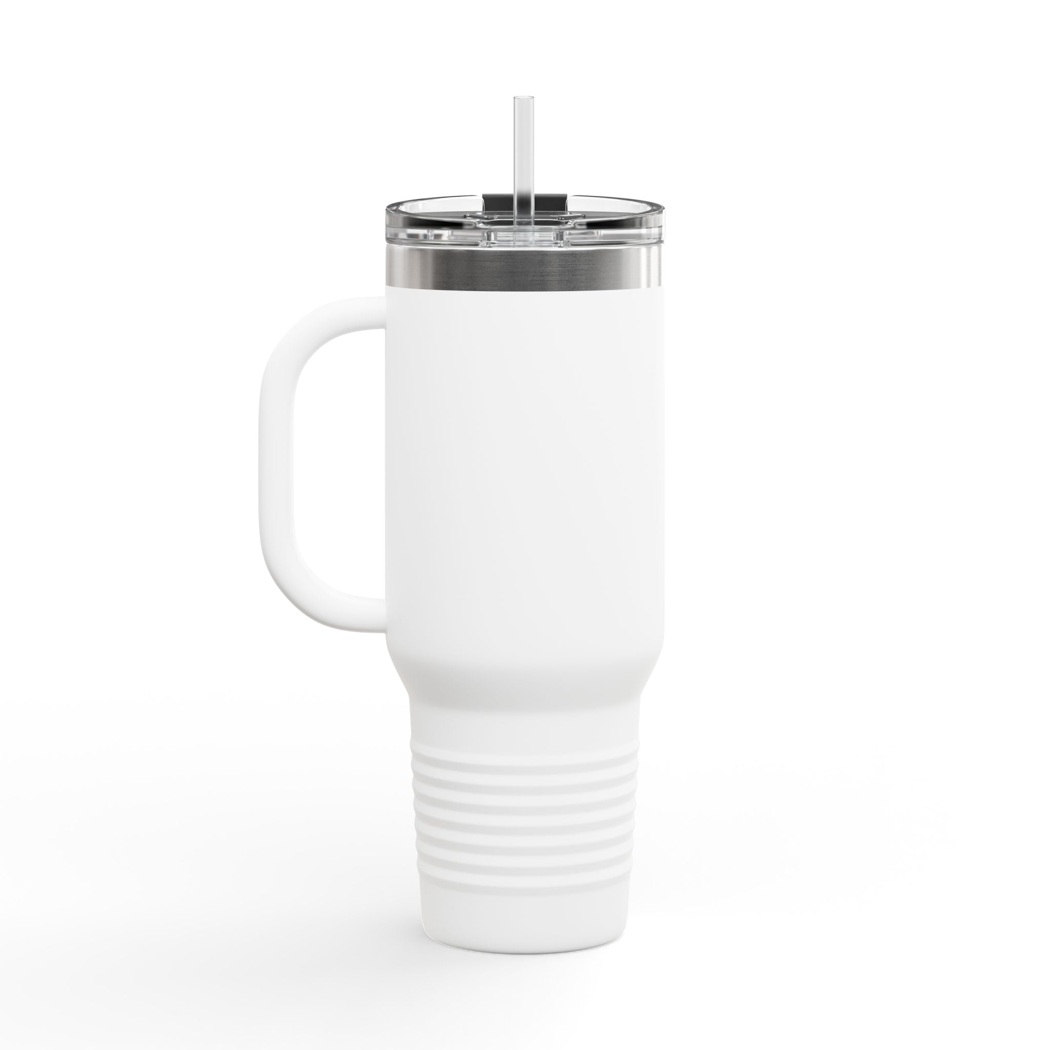 TAH Logo Insulated Travel Mug with Straw - LOGO ONLY