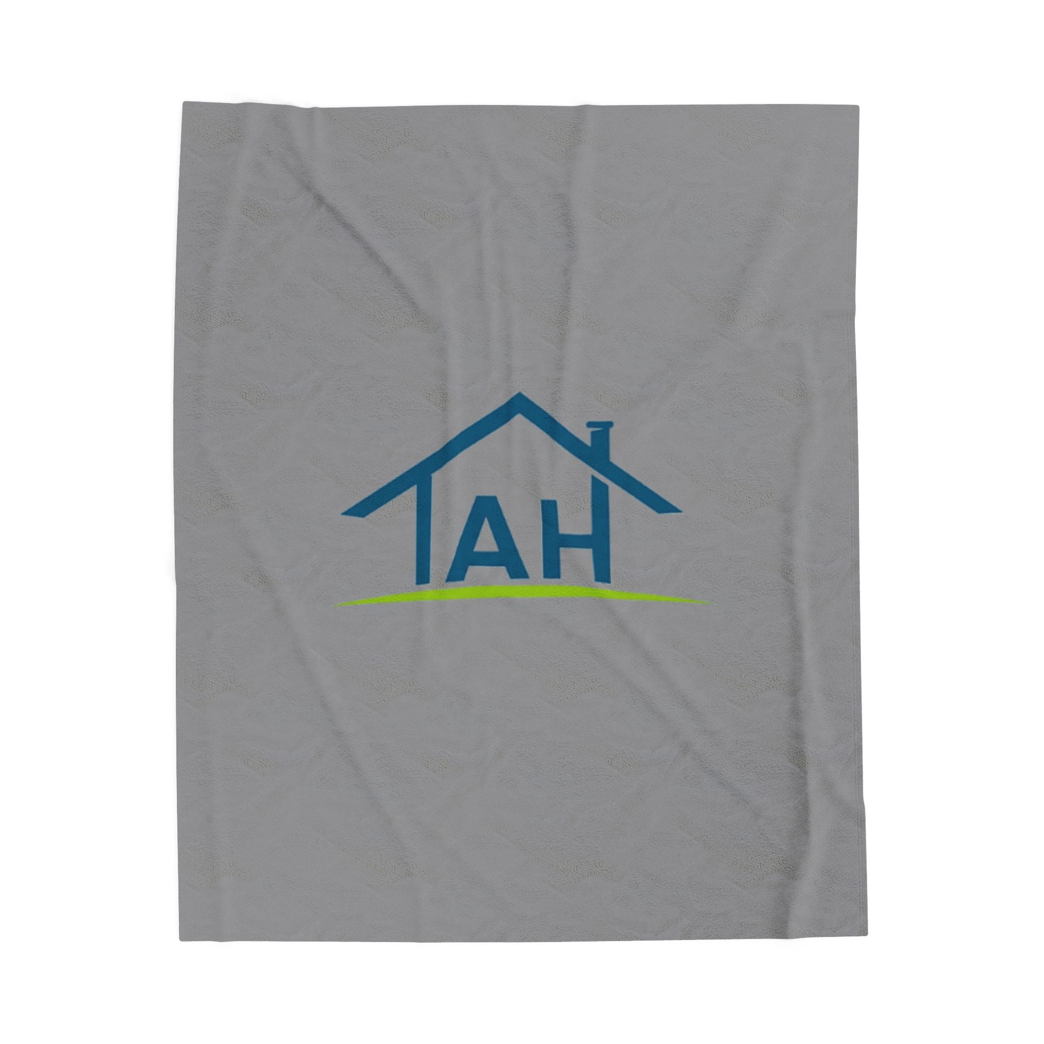 TAH-Cozy Home Velveteen Plush Blanket | Soft Throw-GREY