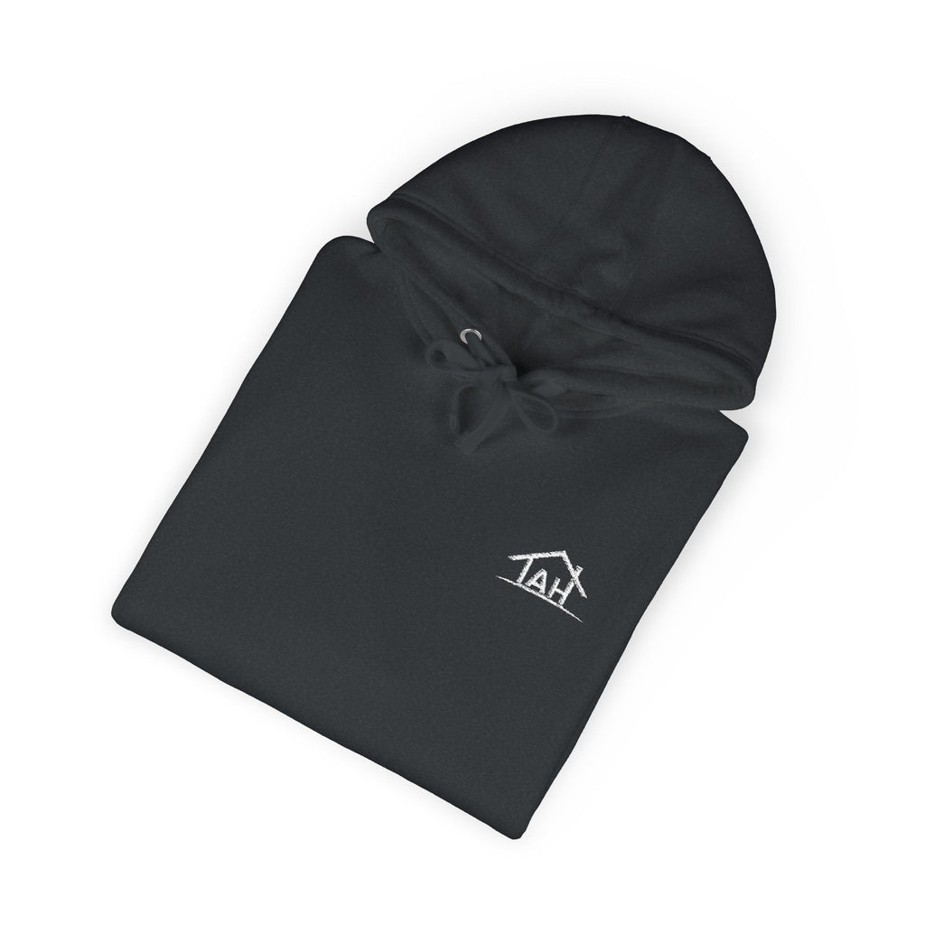 TAH -Cozy Unisex Fleece Hoodie - White logo