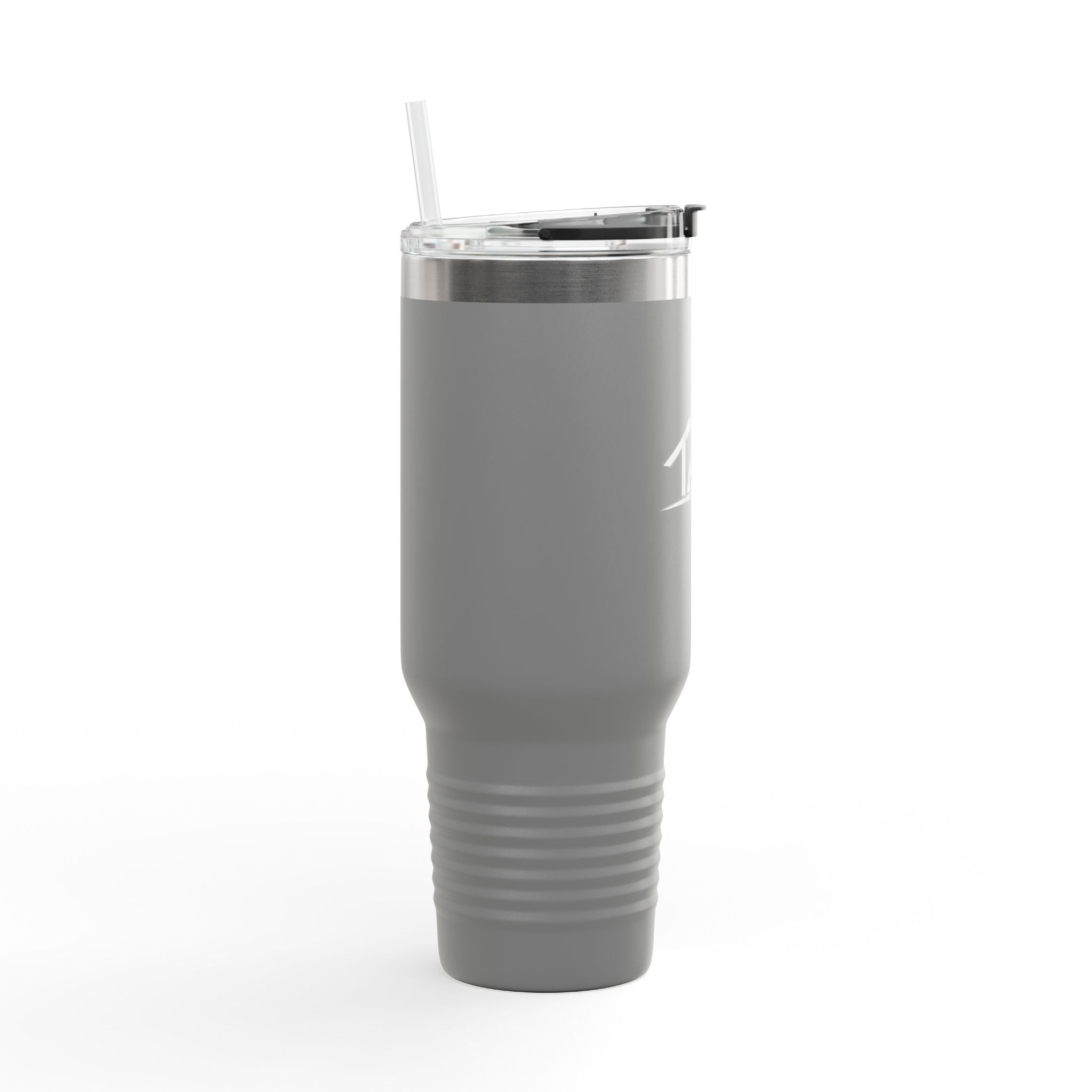 TAH Logo Insulated Travel Mug with Straw - LOGO ONLY