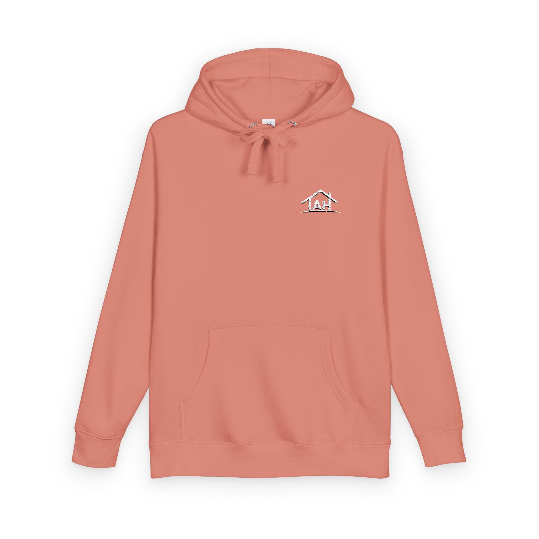 TAH -Cozy Unisex Fleece Hoodie - White logo