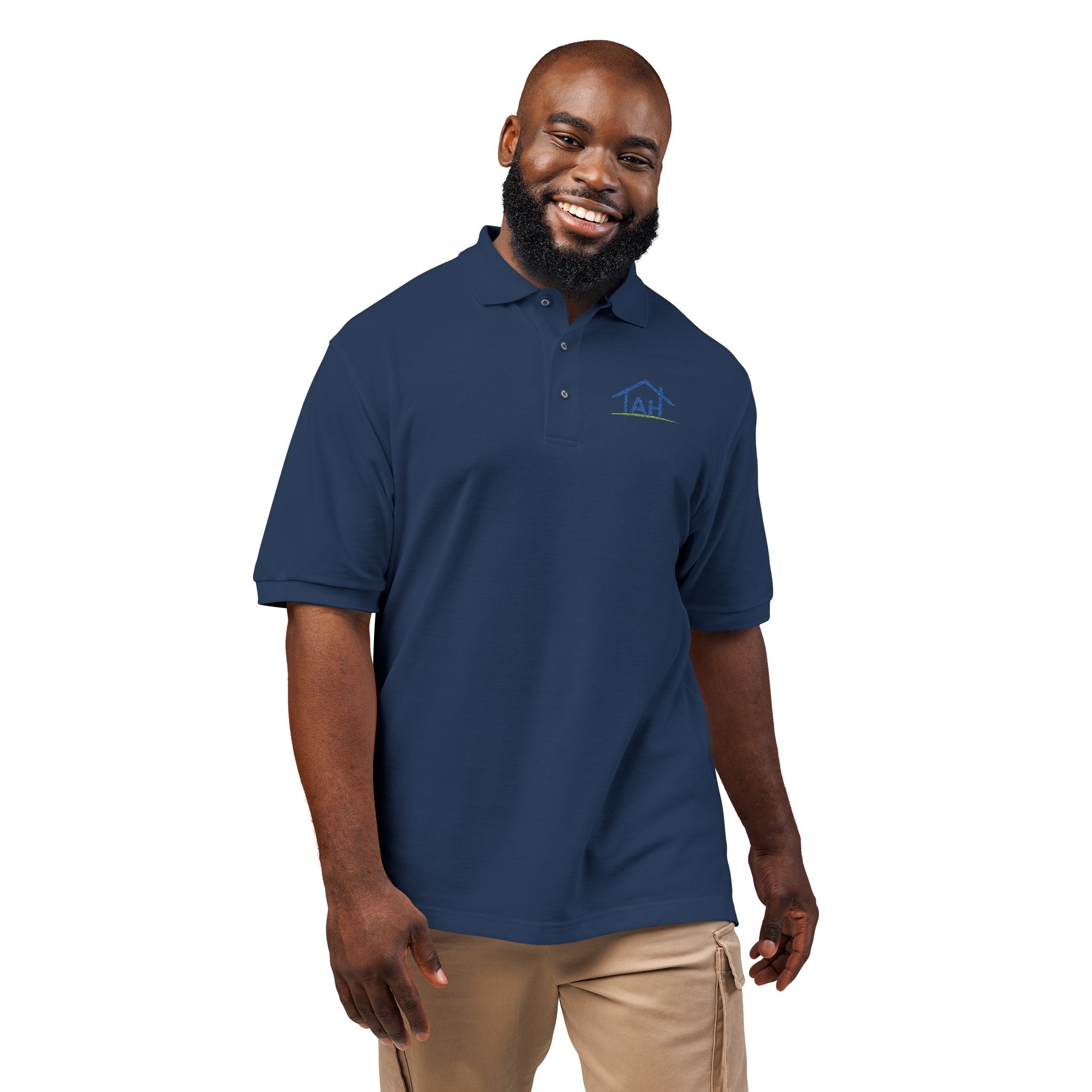 Embroidered 'TAH' House Logo Polo