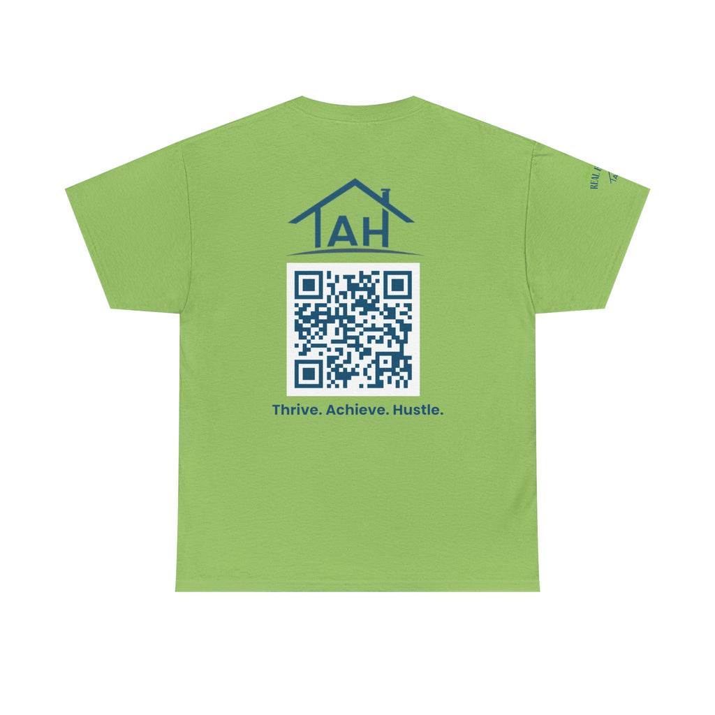 Built Different | Built At TAH  T-Shirt | Built at TAH, QR Code Back