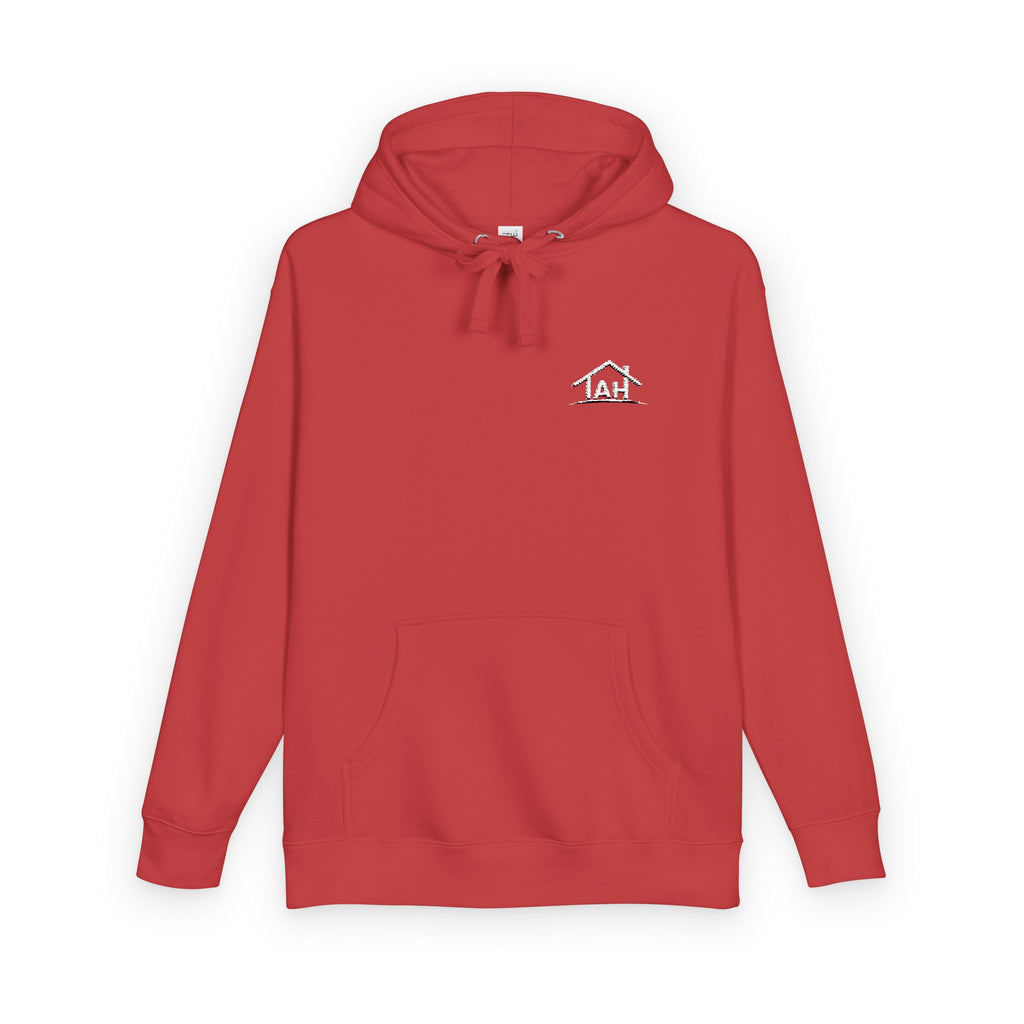 TAH -Cozy Unisex Fleece Hoodie - White logo