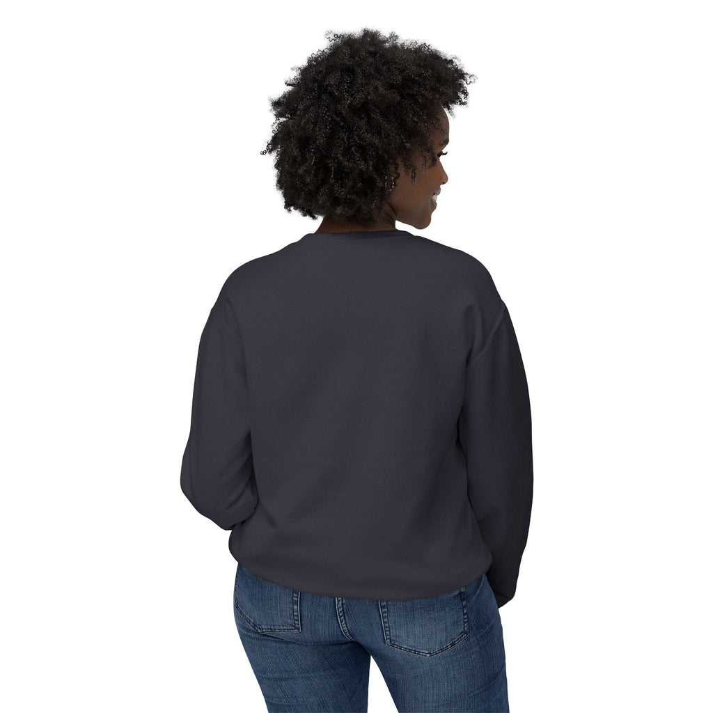 TAH- Cozy Unisex Lightweight Crewneck Sweatshirt- WHITE LOGO