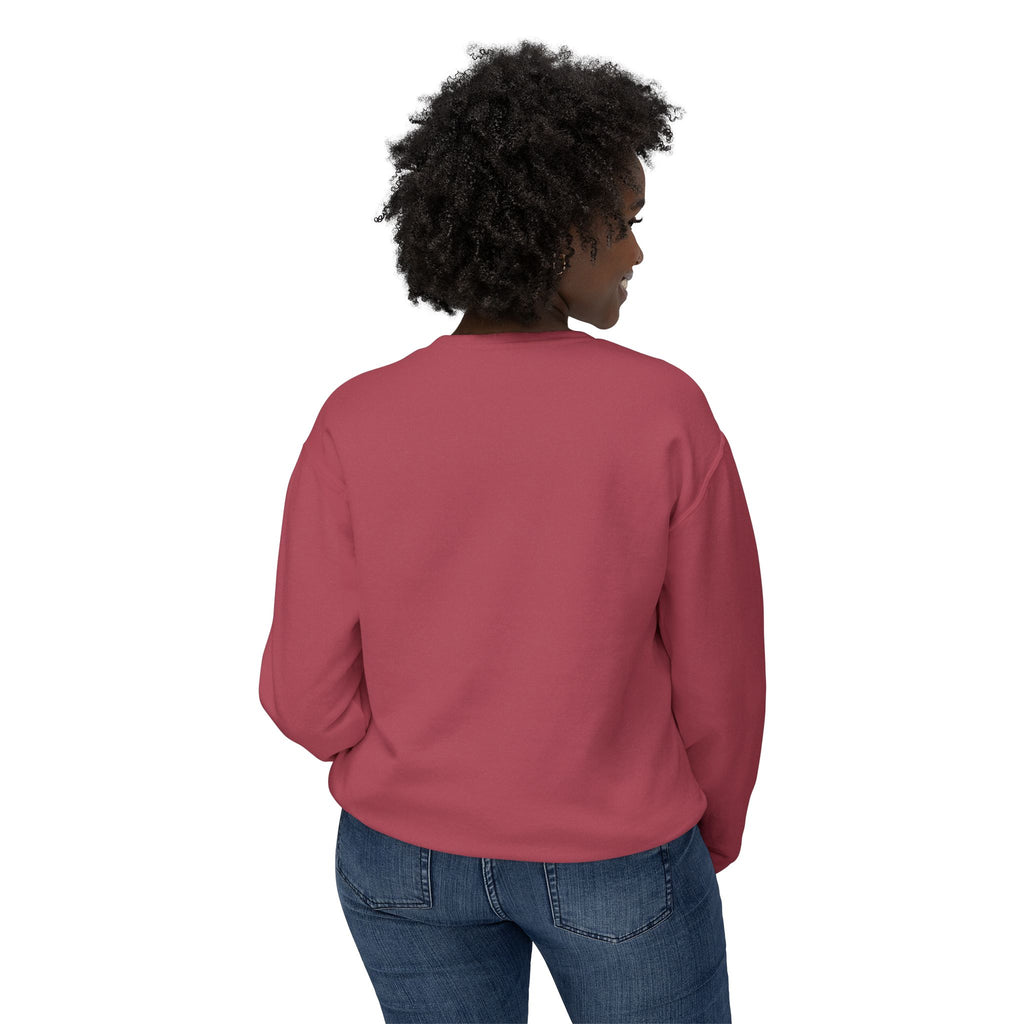 TAH- Cozy Unisex Lightweight Crewneck Sweatshirt- WHITE LOGO