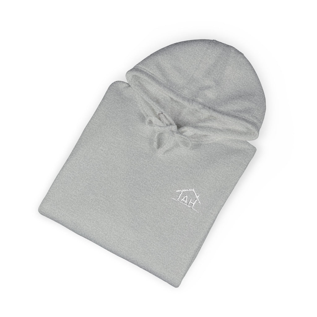 TAH -Cozy Unisex Fleece Hoodie - White logo
