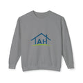 TAH- Cozy Unisex Lightweight Crewneck Sweatshirt- TEAL LOGO
