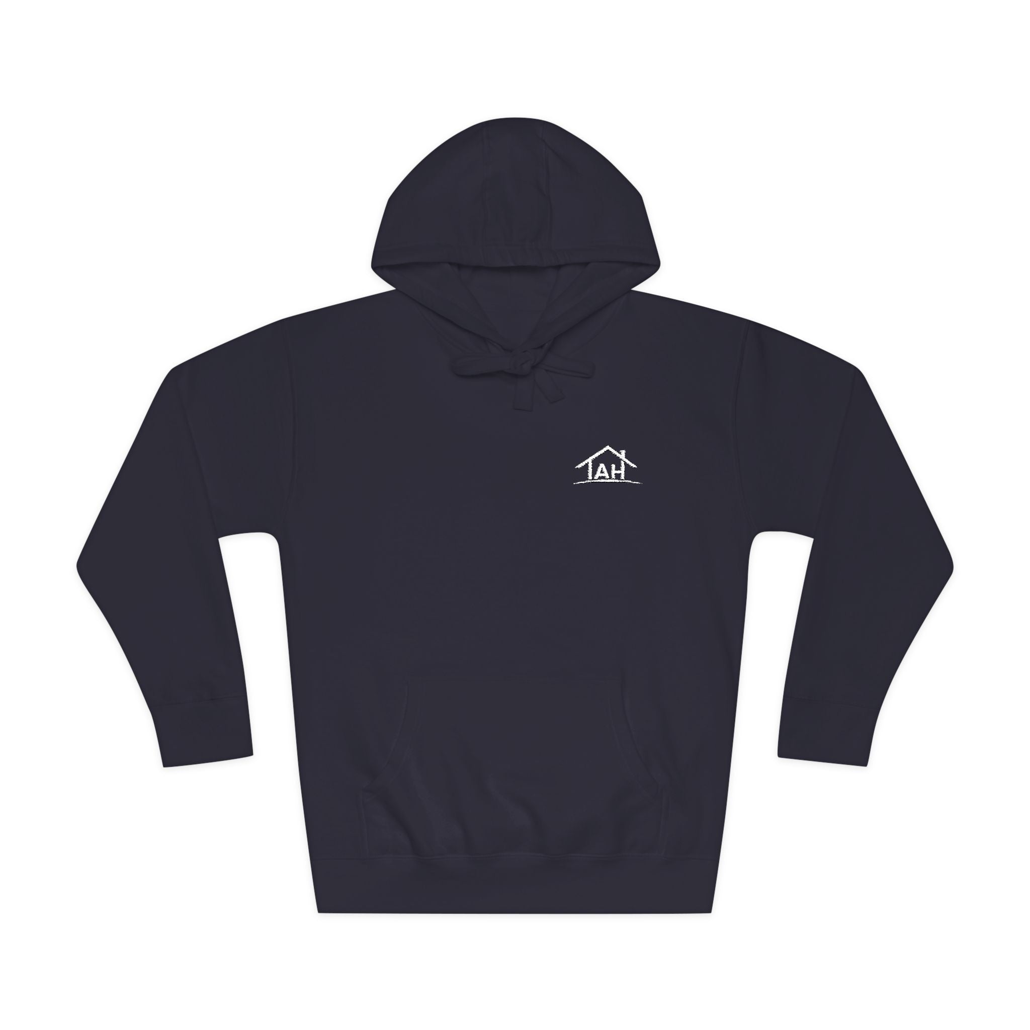 TAH -Cozy Unisex Fleece Hoodie - White logo