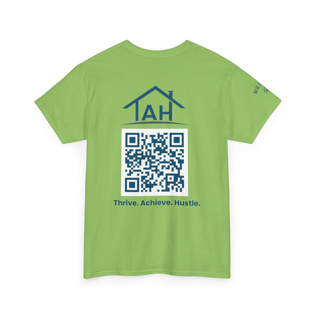 Built Different | Built At TAH  T-Shirt | Built at TAH, QR Code Back