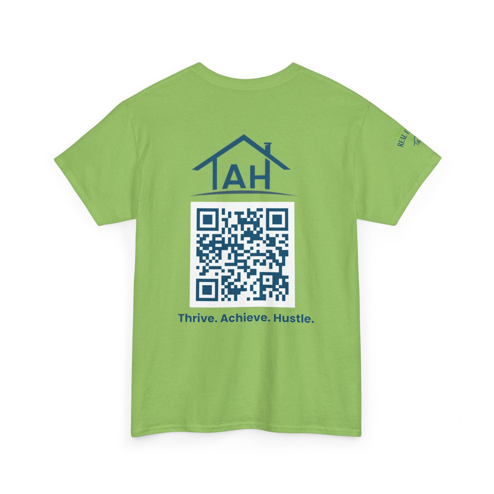 Built Different | Built At TAH  T-Shirt | Built at TAH, QR Code Back