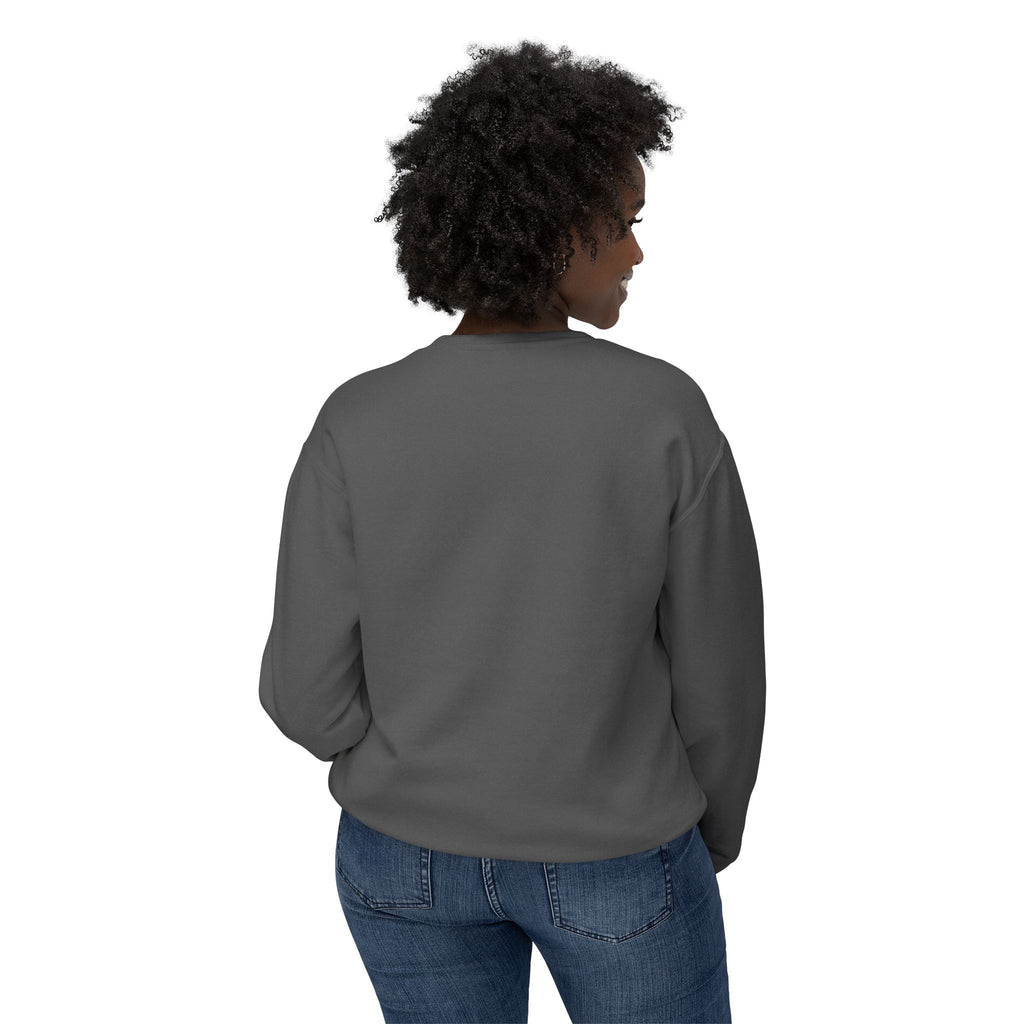 TAH- Cozy Unisex Lightweight Crewneck Sweatshirt- WHITE LOGO
