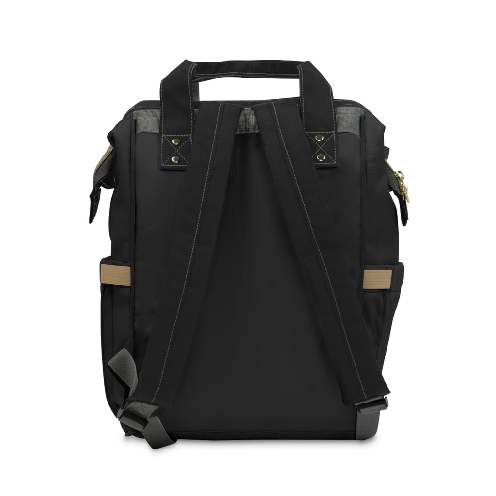 TAH- Multifunctional Diaper Backpack - BLACK/ white