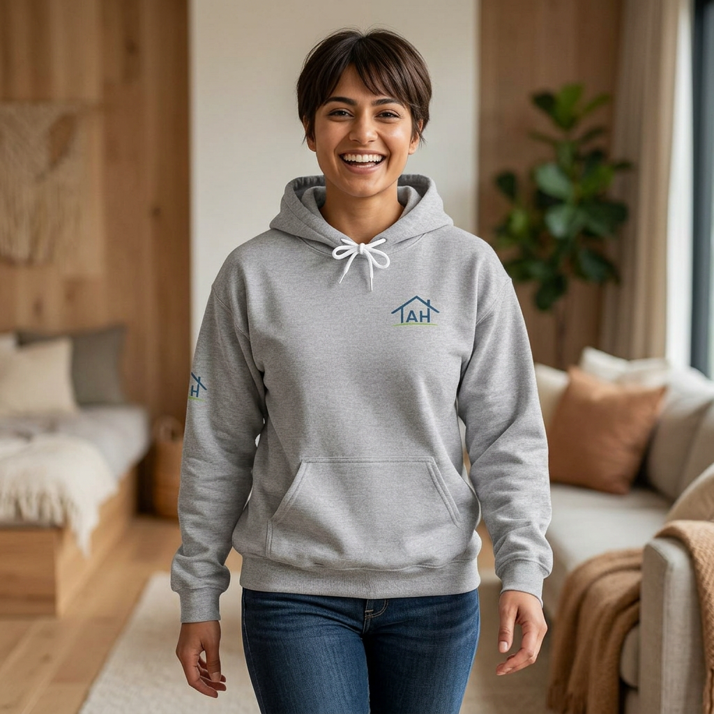 TAH Logo Hoodie – Minimal  Sweatshirt