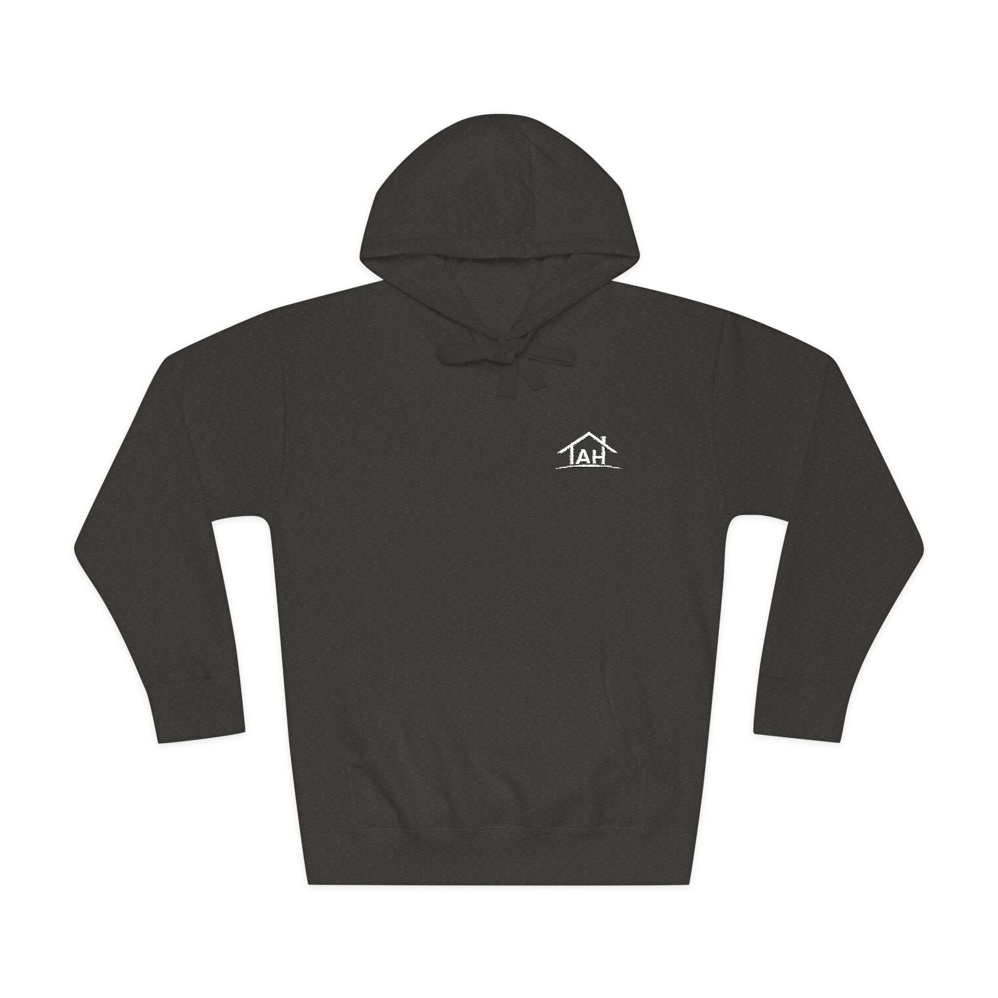 TAH -Cozy Unisex Fleece Hoodie - White logo
