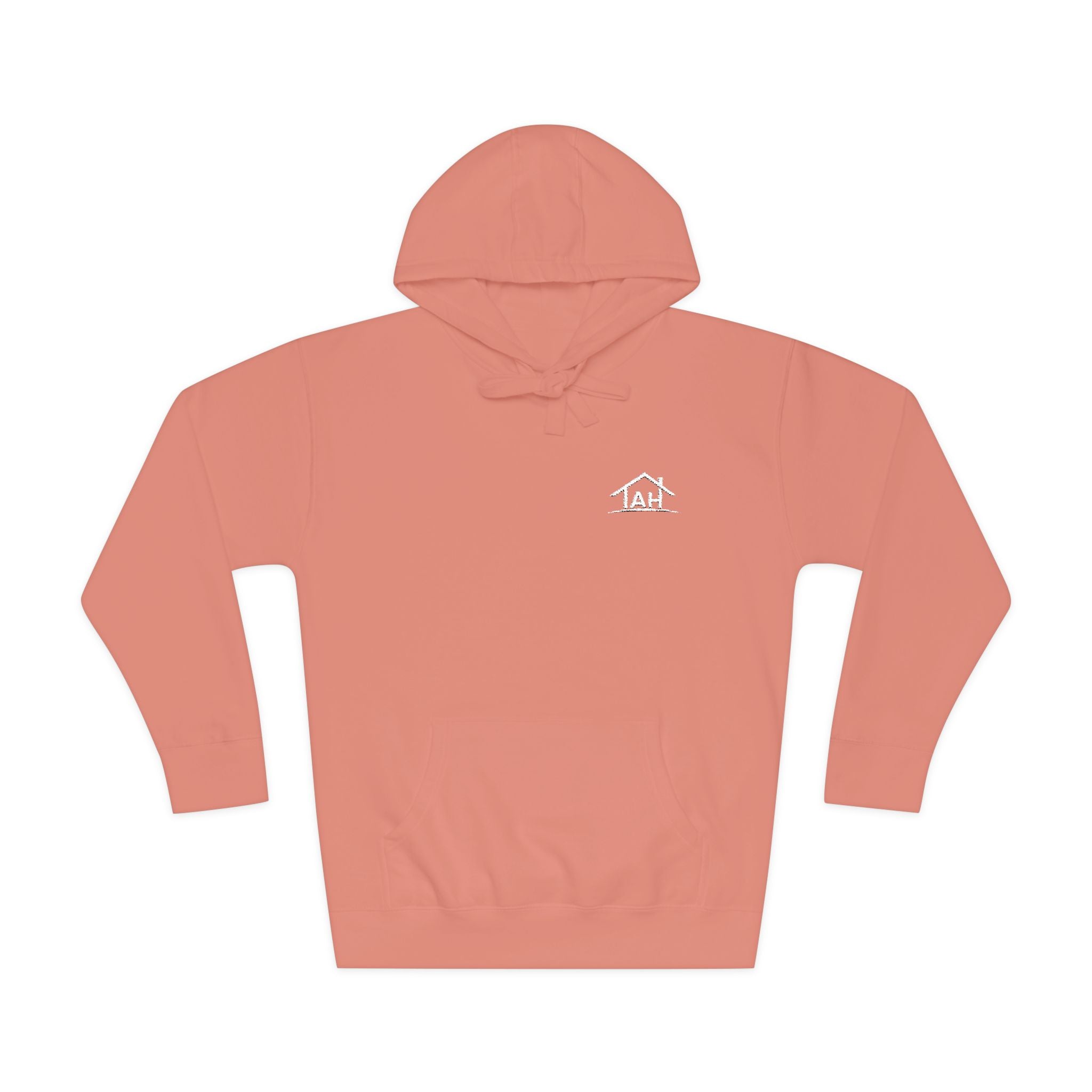 TAH -Cozy Unisex Fleece Hoodie - White logo