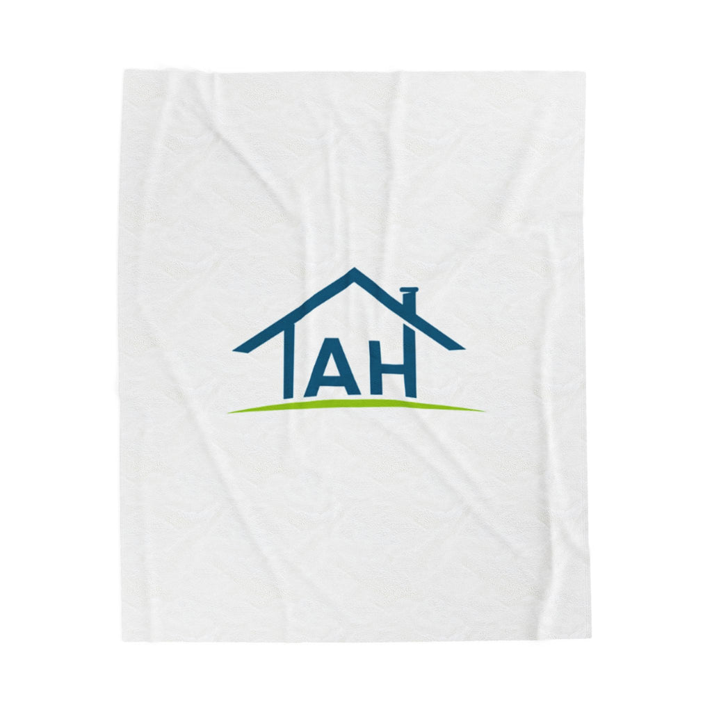 TAH-Cozy Home Velveteen Plush Blanket | Soft Throw-WHITE