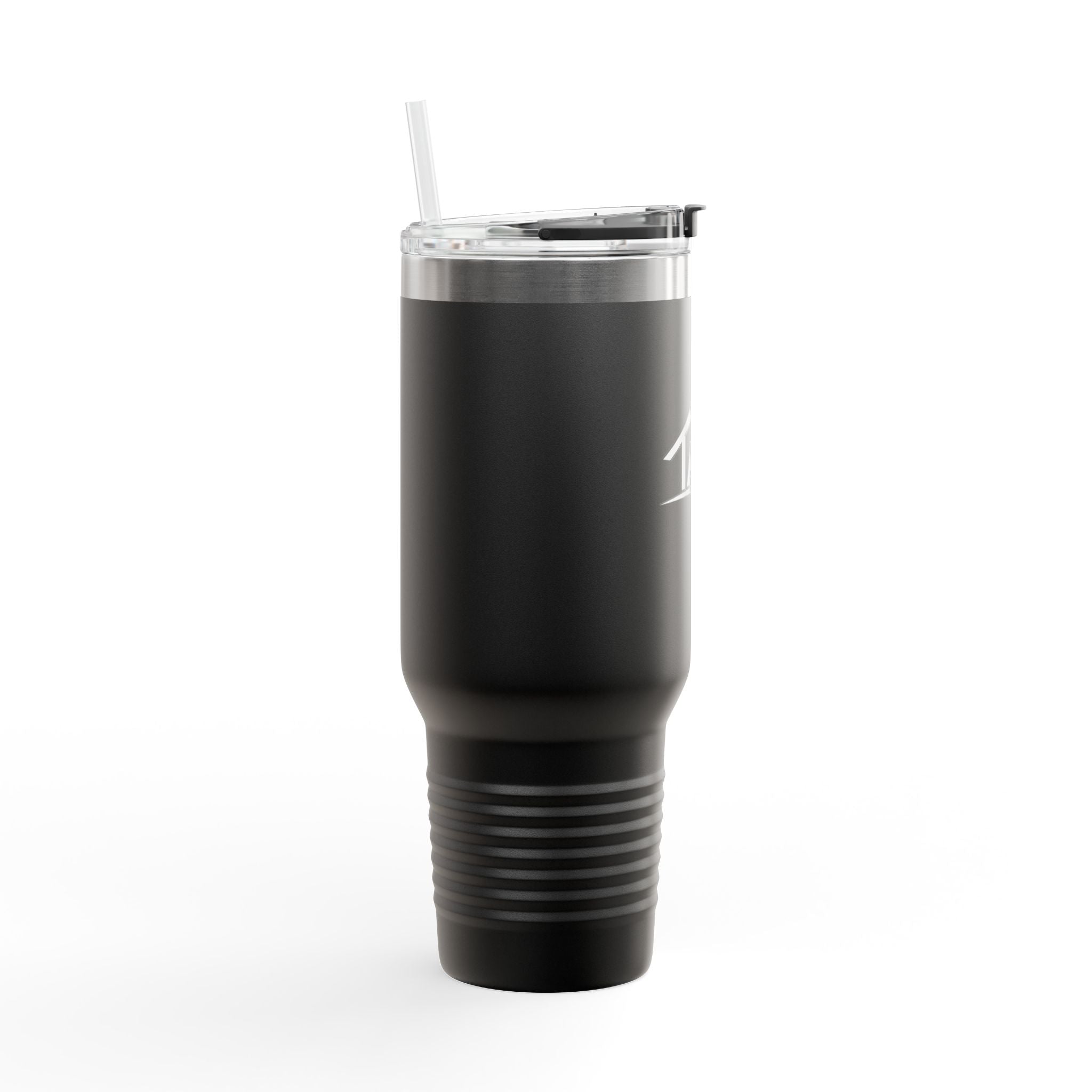 TAH Logo Insulated Travel Mug with Straw - LOGO ONLY