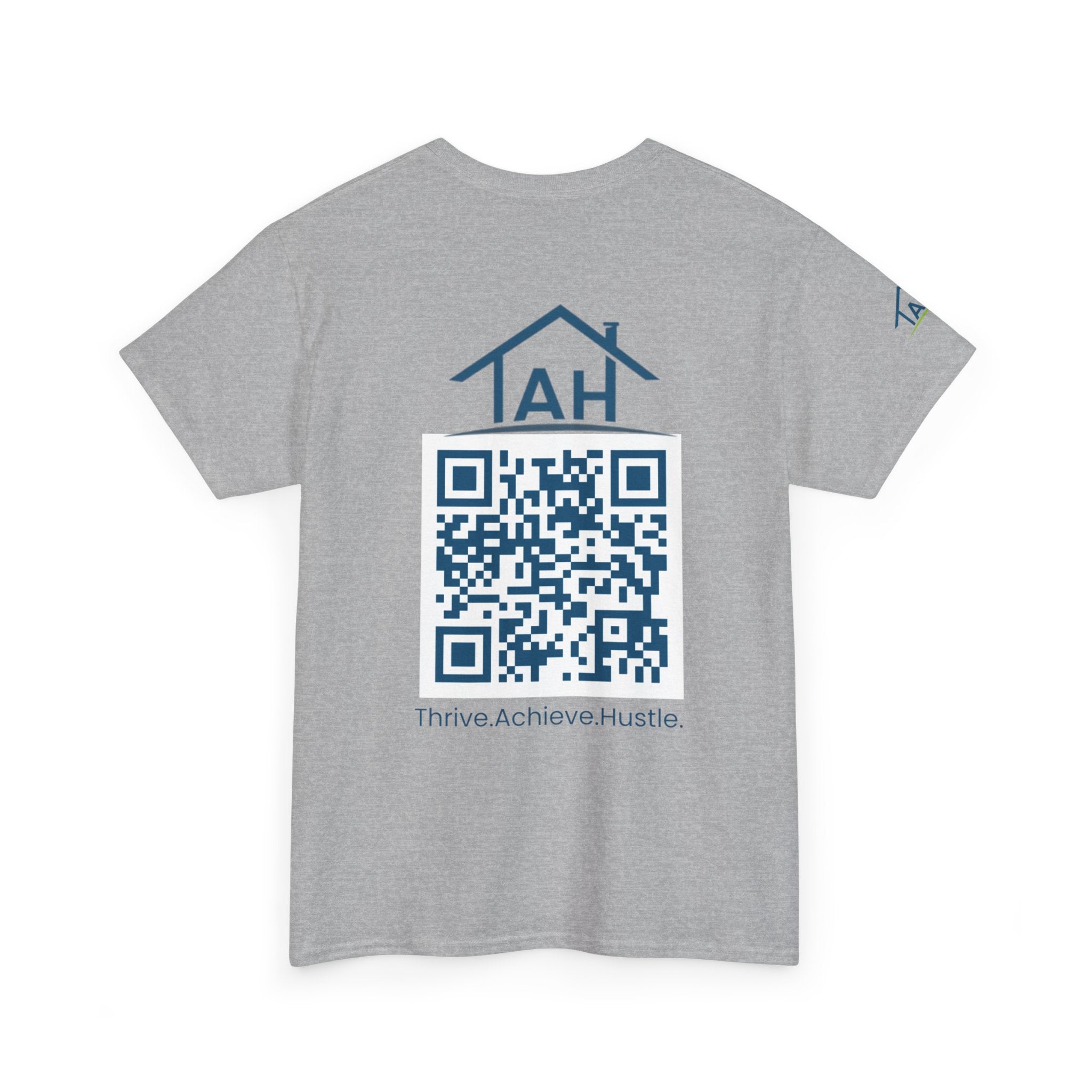 Built Different | Built At TAH  T-Shirt | Built at TAH, QR Code Back