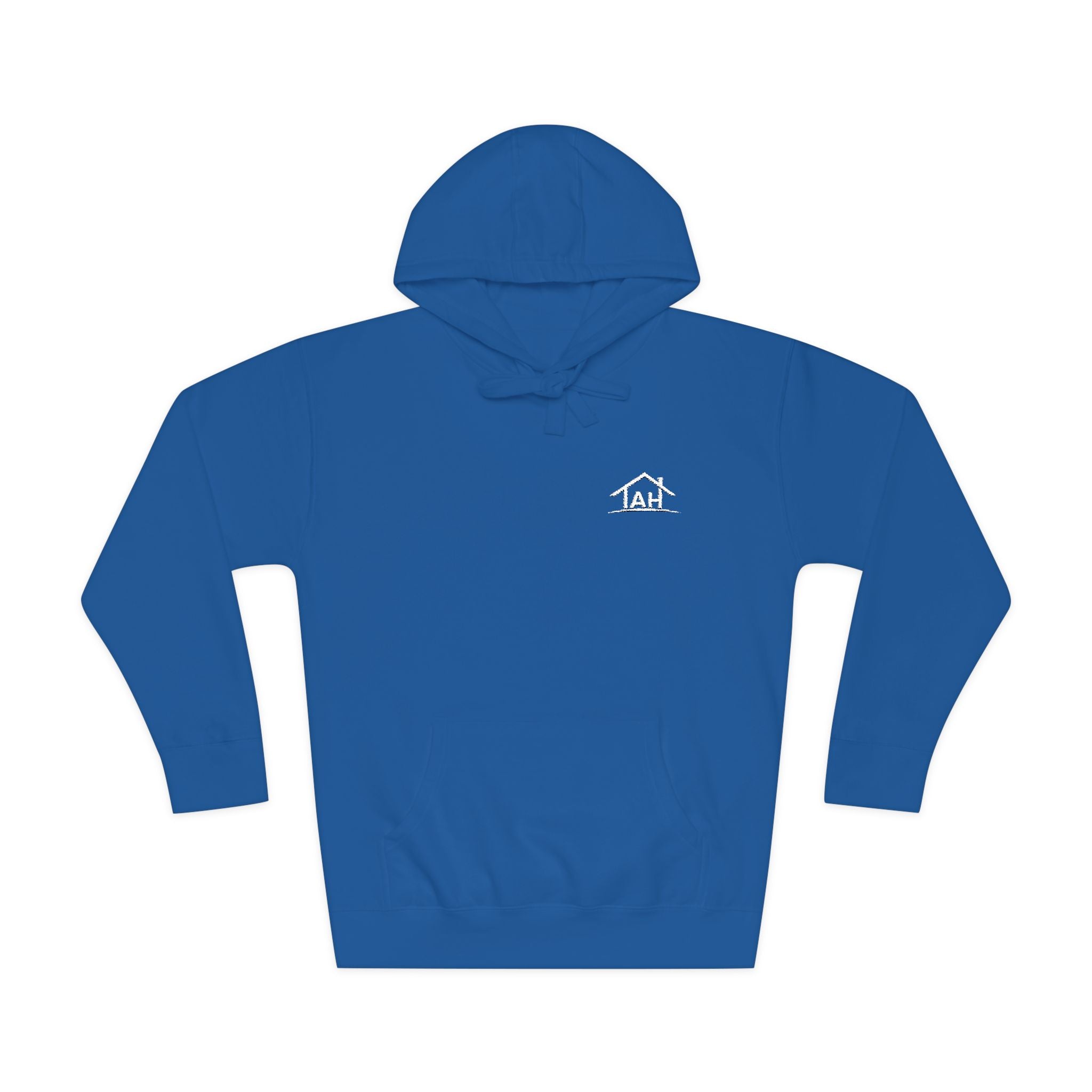 TAH -Cozy Unisex Fleece Hoodie - White logo