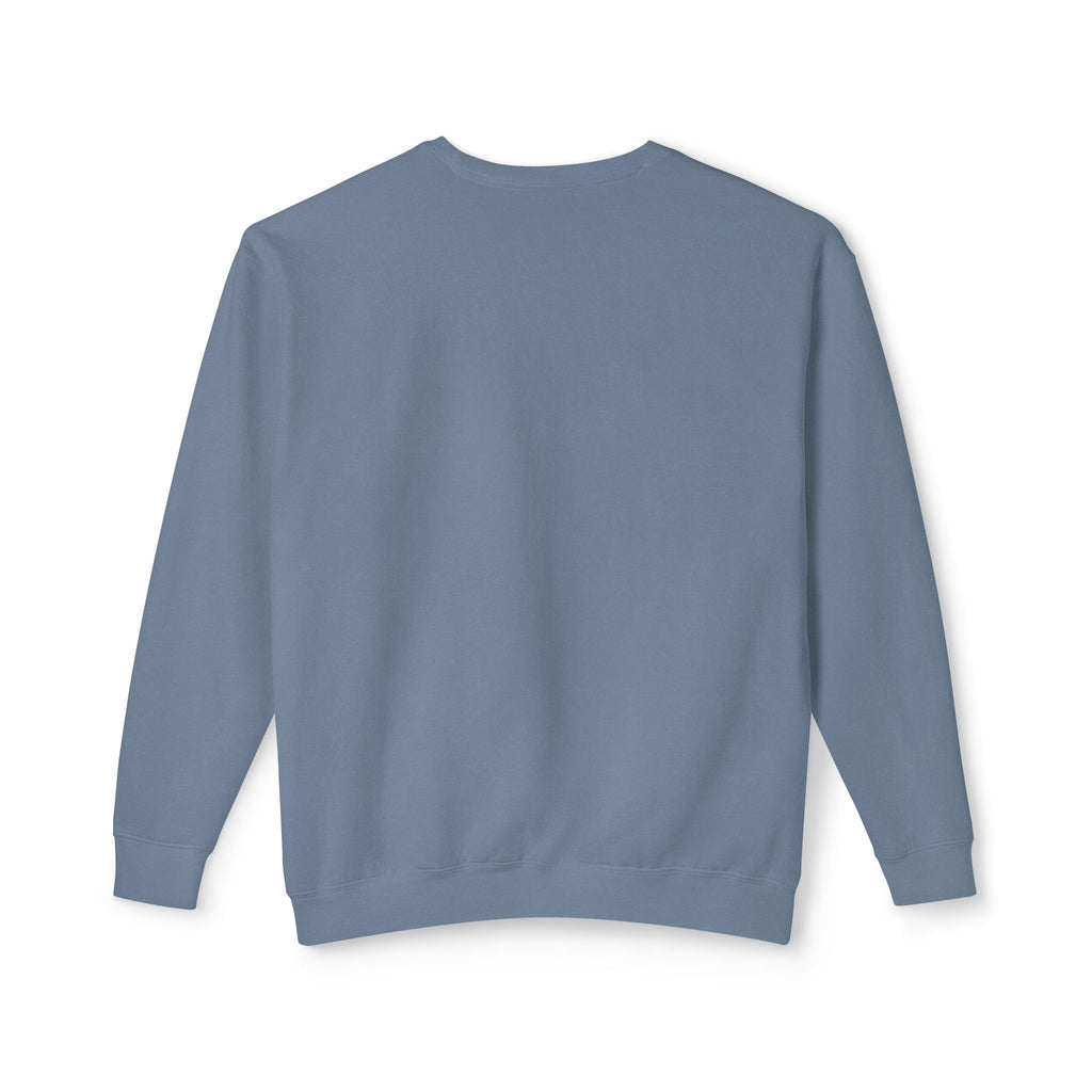 TAH- Cozy Unisex Lightweight Crewneck Sweatshirt- WHITE LOGO