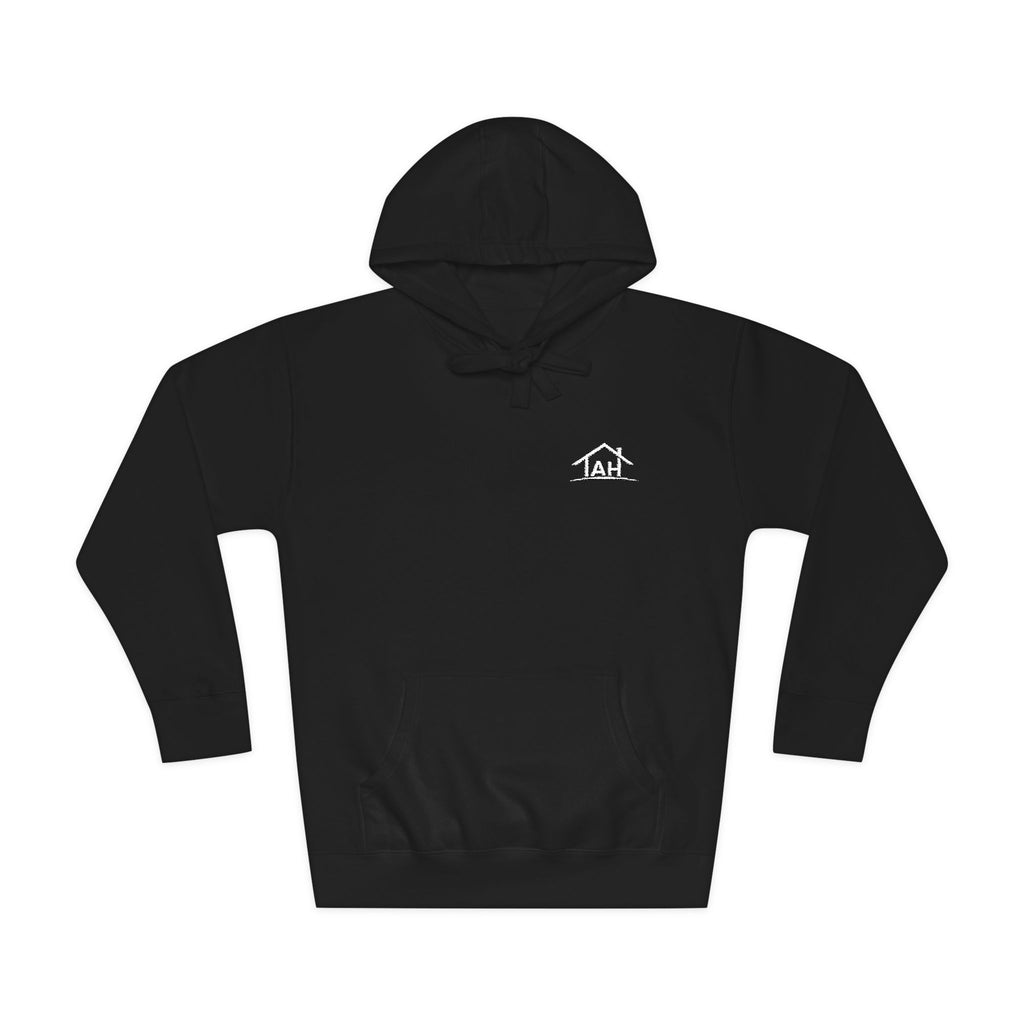 TAH -Cozy Unisex Fleece Hoodie - White logo