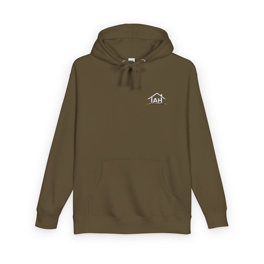 TAH -Cozy Unisex Fleece Hoodie - White logo