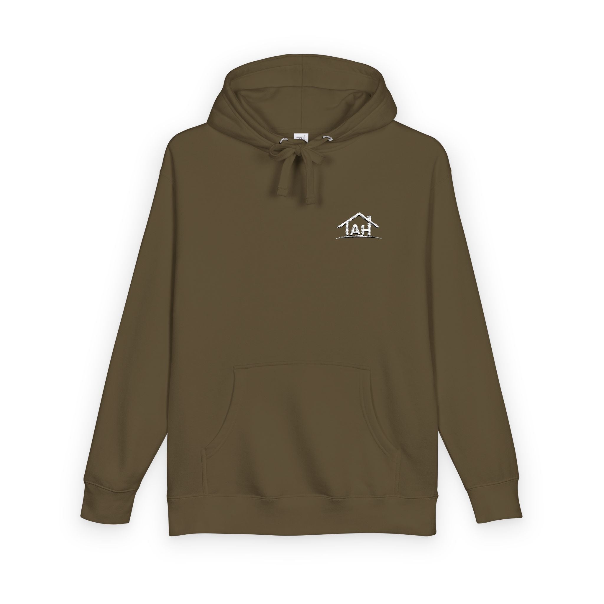 TAH -Cozy Unisex Fleece Hoodie - White logo