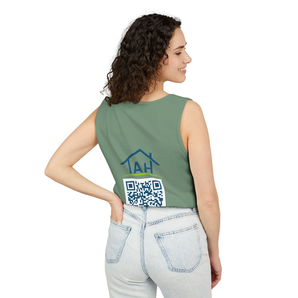 Ask Me About Real Estate Tank Top — 'TAH' QR Realtor Marketing Tank
