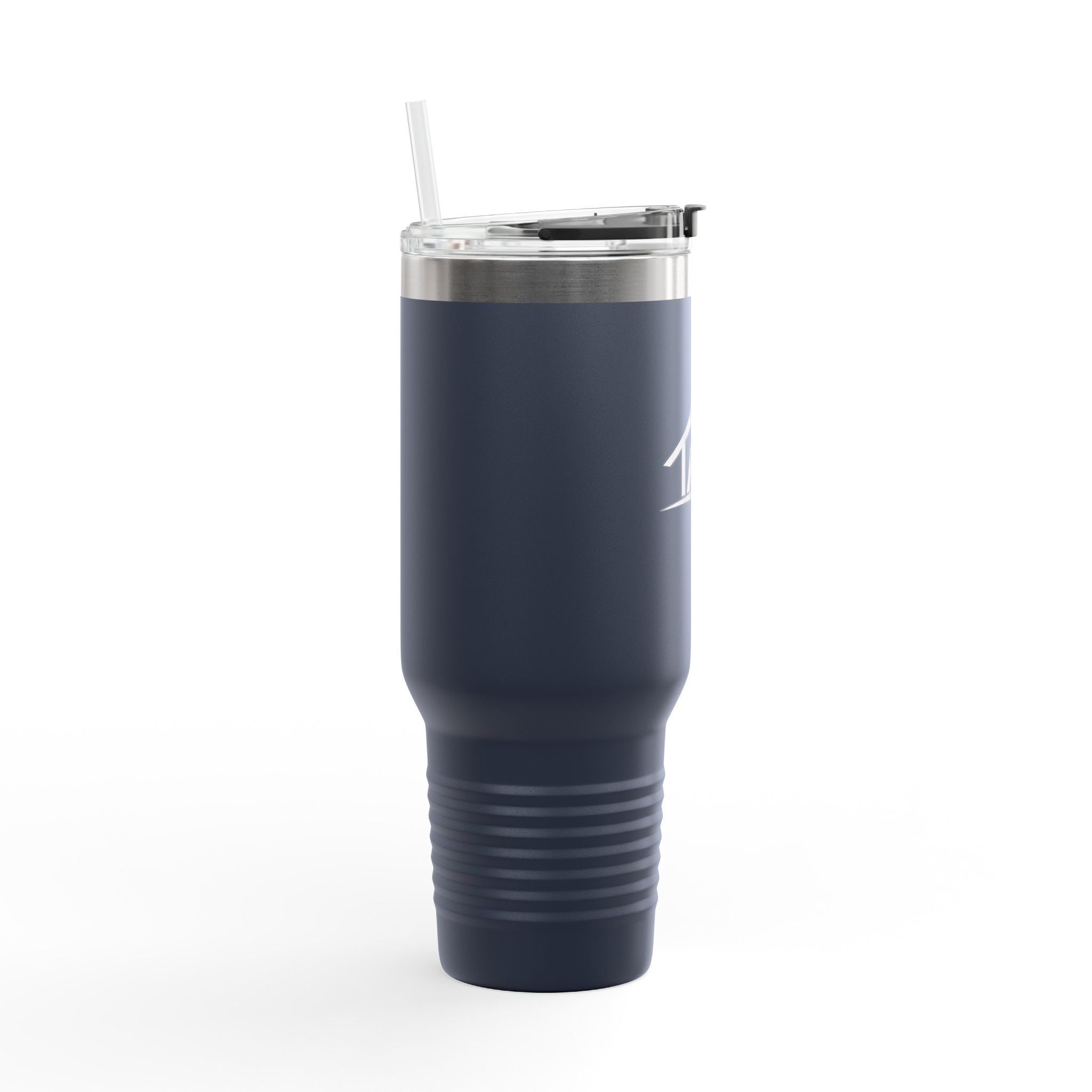 TAH Logo Insulated Travel Mug with Straw - LOGO ONLY