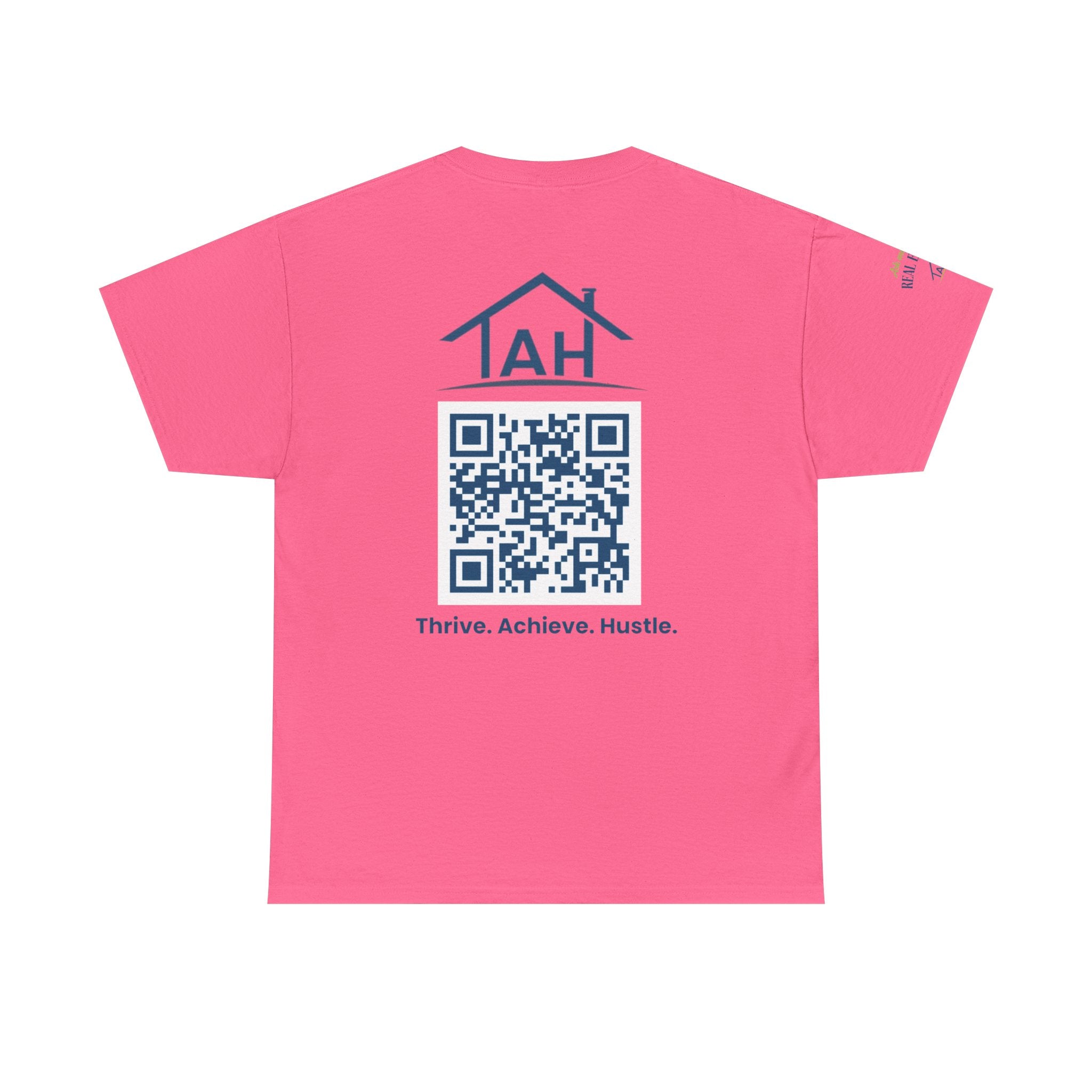 Built Different | Built At TAH  T-Shirt | Built at TAH, QR Code Back