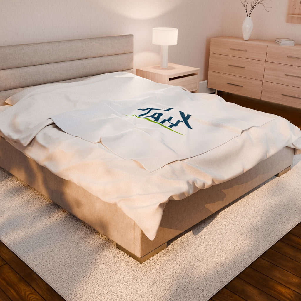 TAH-Cozy Home Velveteen Plush Blanket | Soft Throw-WHITE