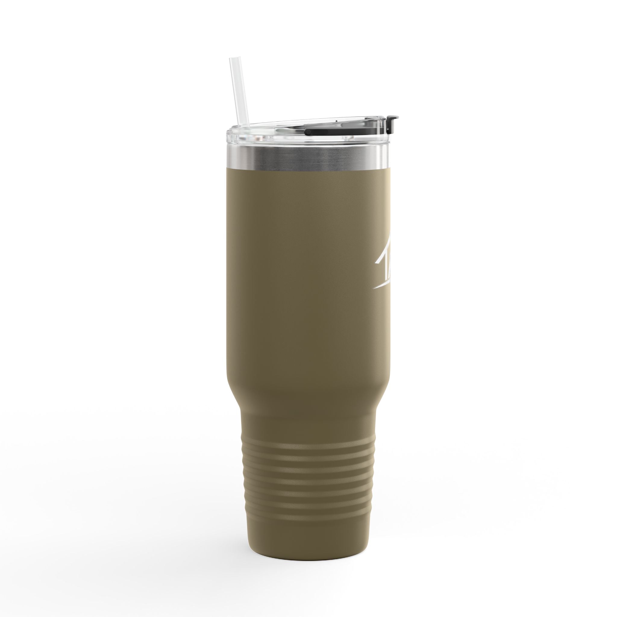 TAH Logo Insulated Travel Mug with Straw - LOGO ONLY