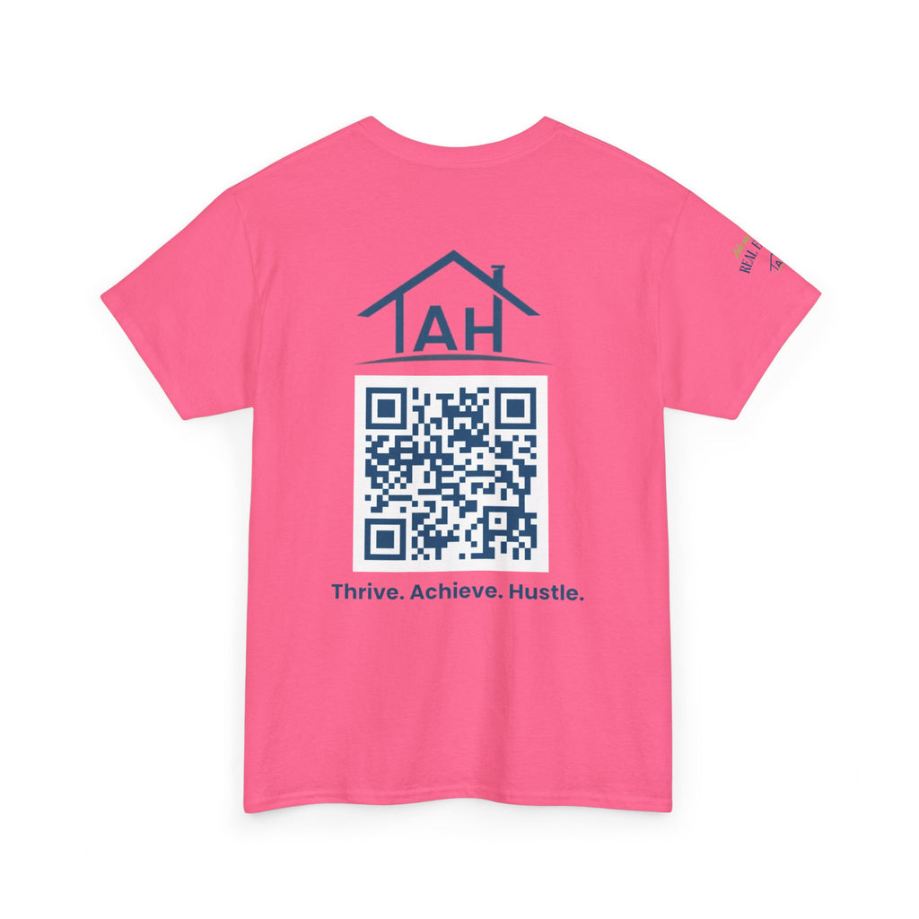 Built Different | Built At TAH  T-Shirt | Built at TAH, QR Code Back