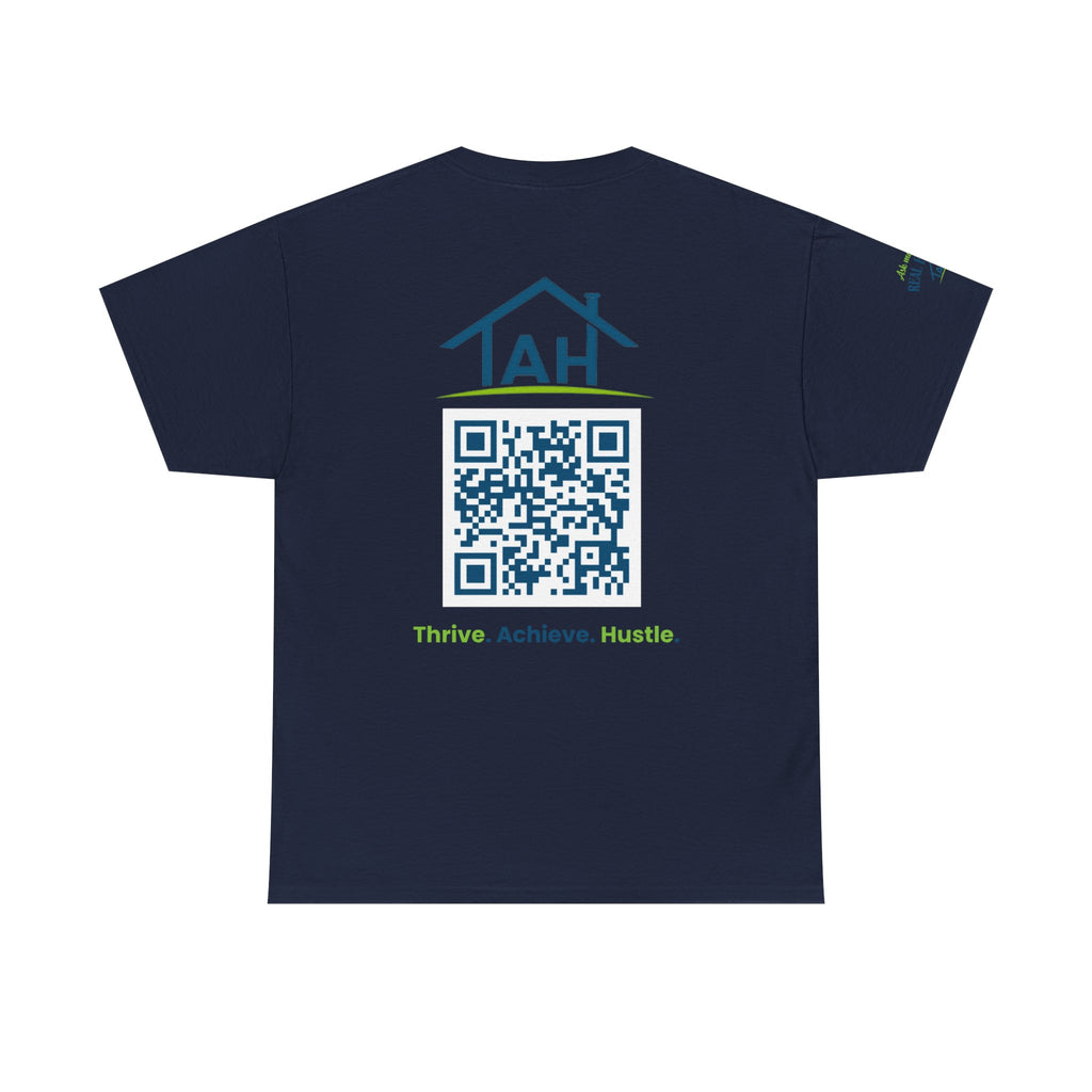 Built Different | Built At TAH  T-Shirt | Built at TAH, QR Code Back