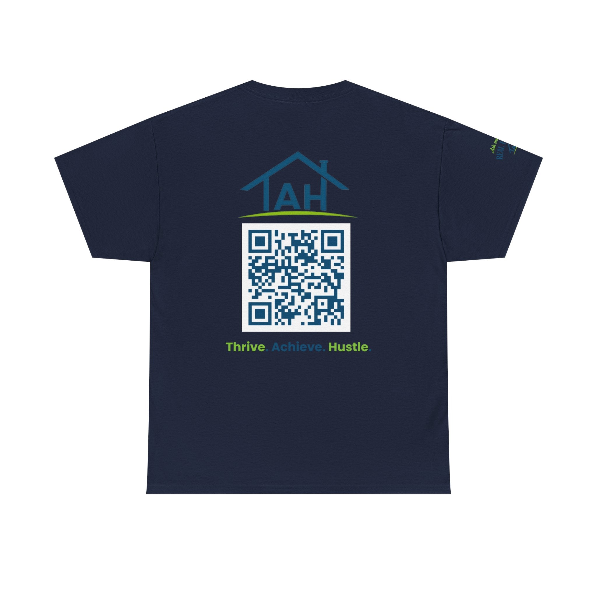 Built Different | Built At TAH  T-Shirt | Built at TAH, QR Code Back