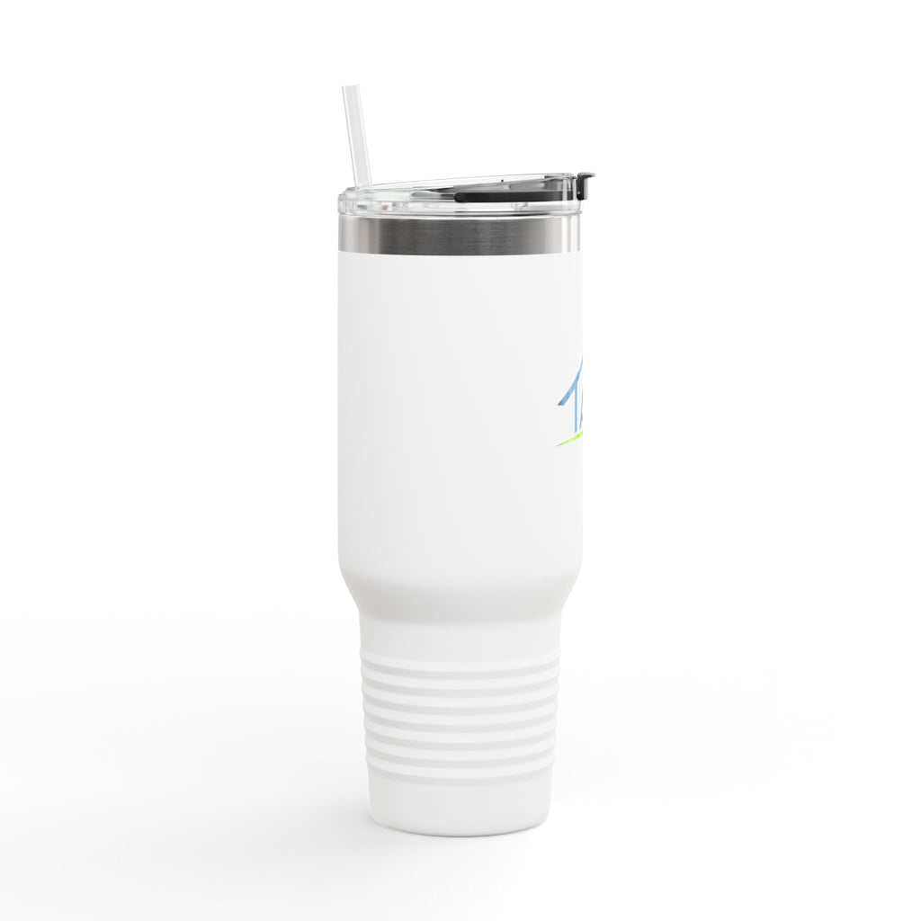 TAH Logo Insulated Travel Mug with Straw - LOGO ONLY