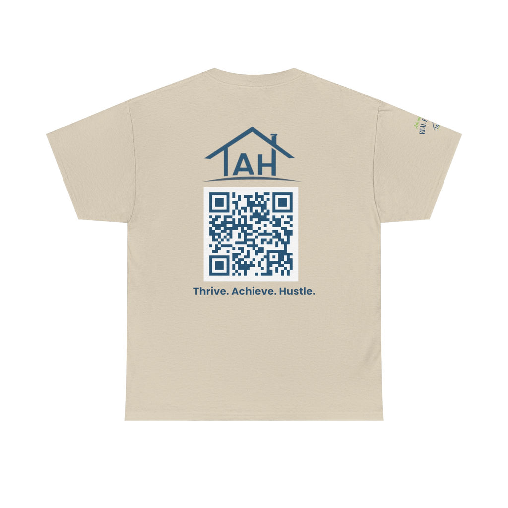 Built Different | Built At TAH  T-Shirt | Built at TAH, QR Code Back