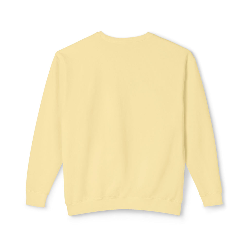 TAH- Cozy Unisex Lightweight Crewneck Sweatshirt- WHITE LOGO